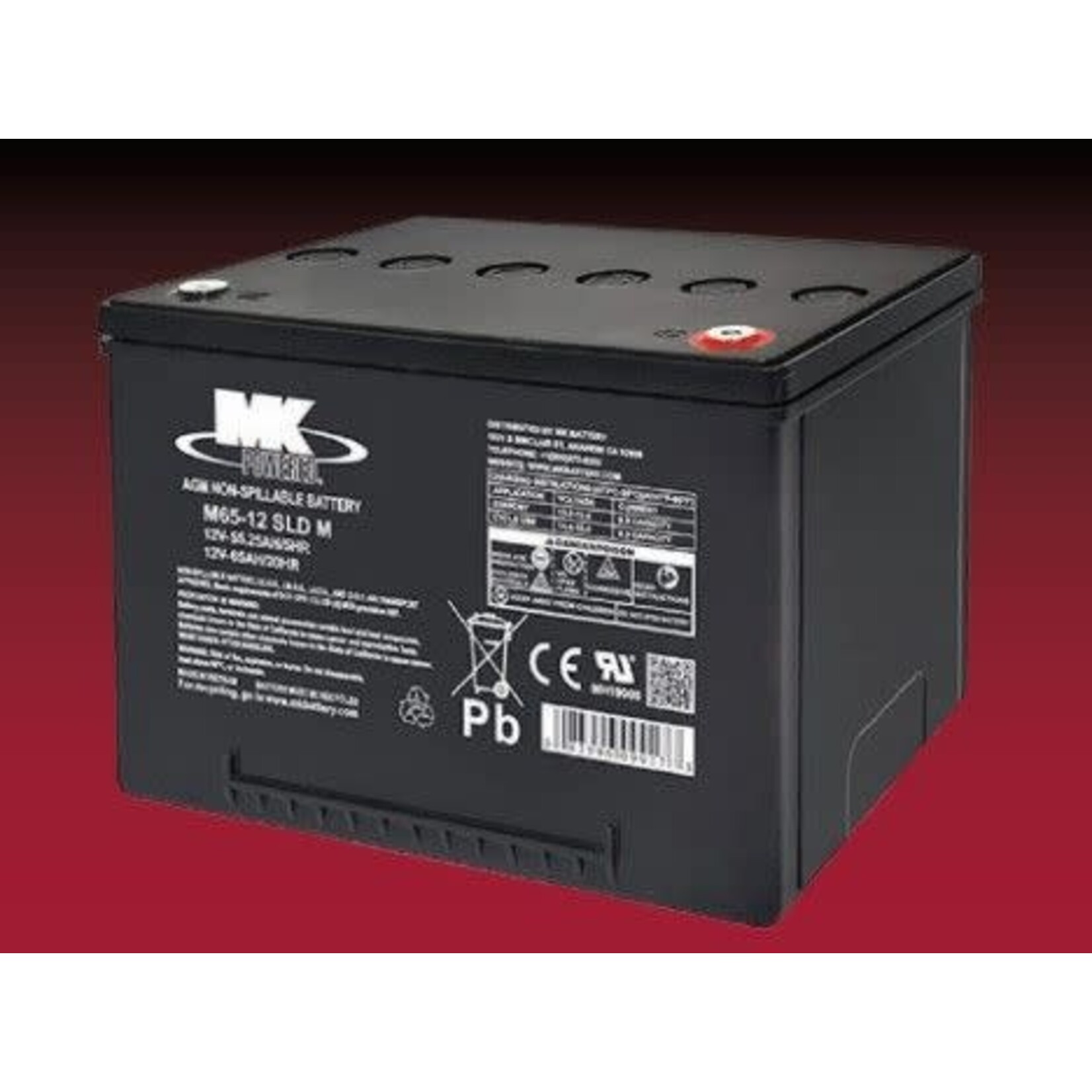 MK Battery 12v 65ah Battery - SLA