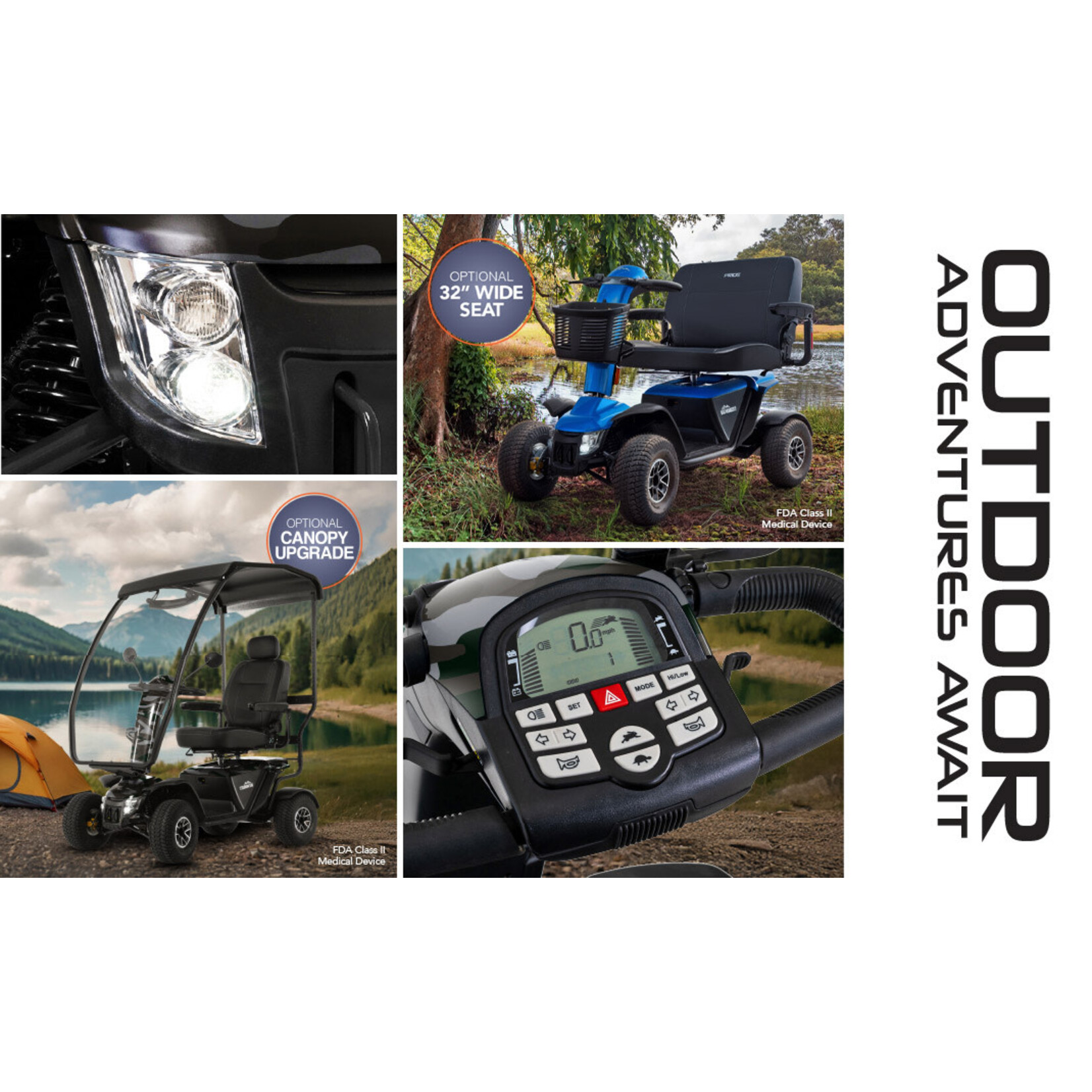 Pride Baja Wrangler 2 with 100 AH Battery 4-wheel Scooter