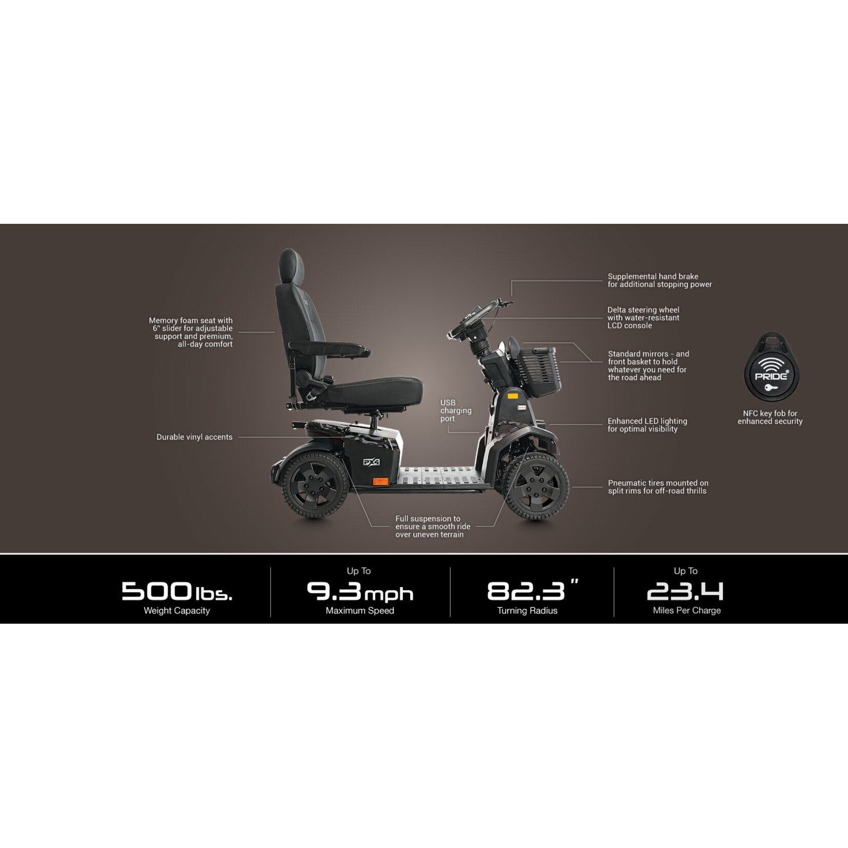 Pride PX4 4-Wheel Scooter