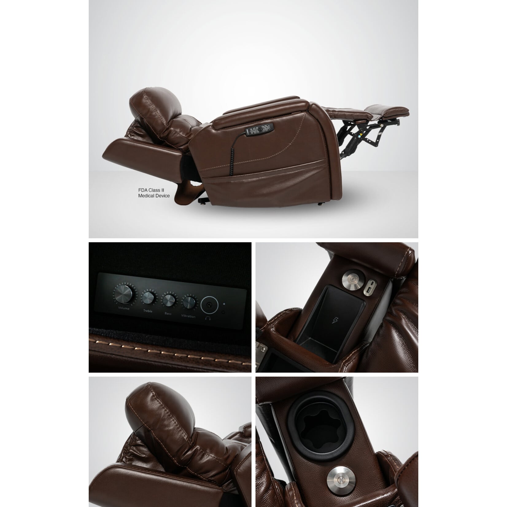Pride VivaLift Premier Lift Chair, Sorrento Leather Coffee