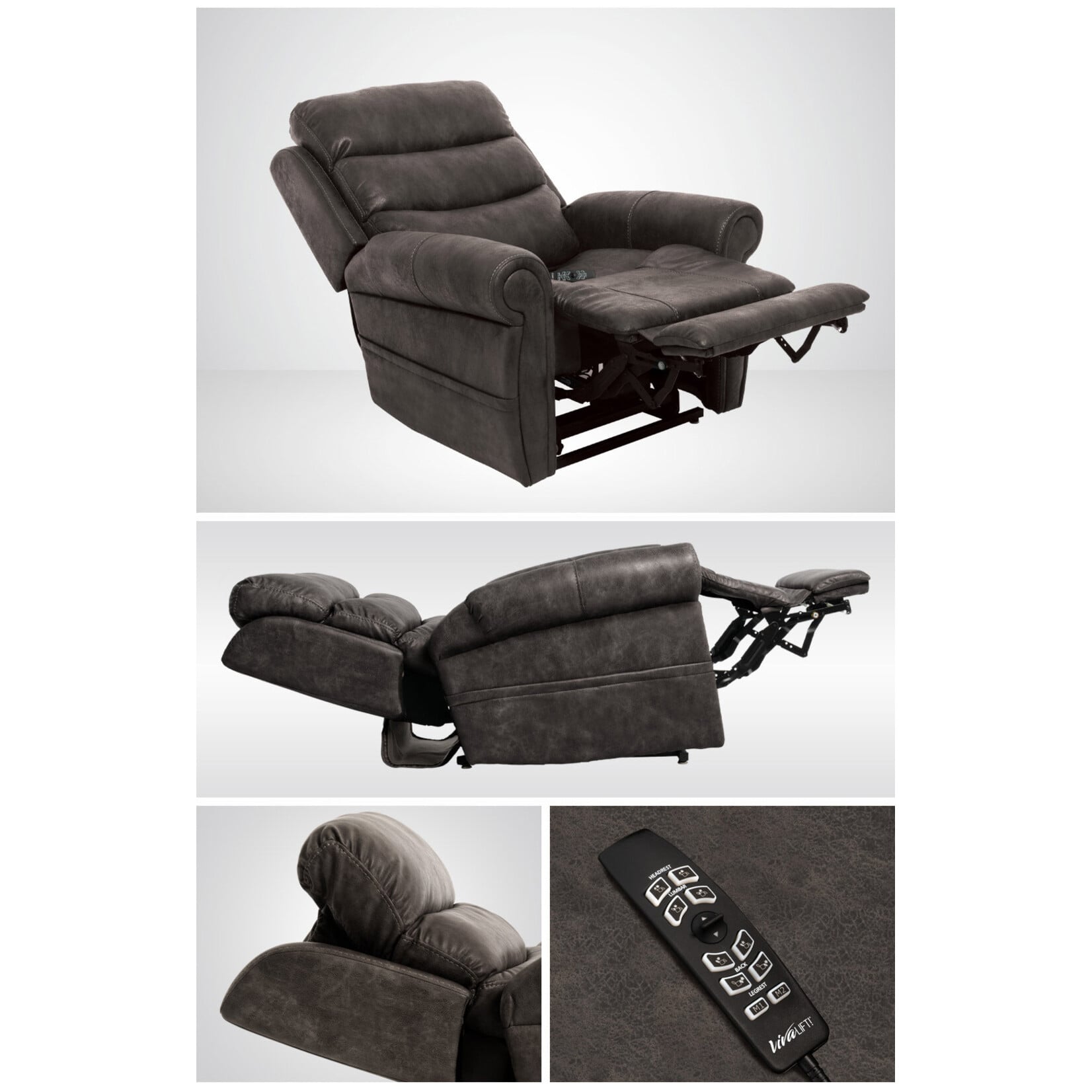 Pride VivaLift Tranquil 2 Lift Chair, Medium, Grey