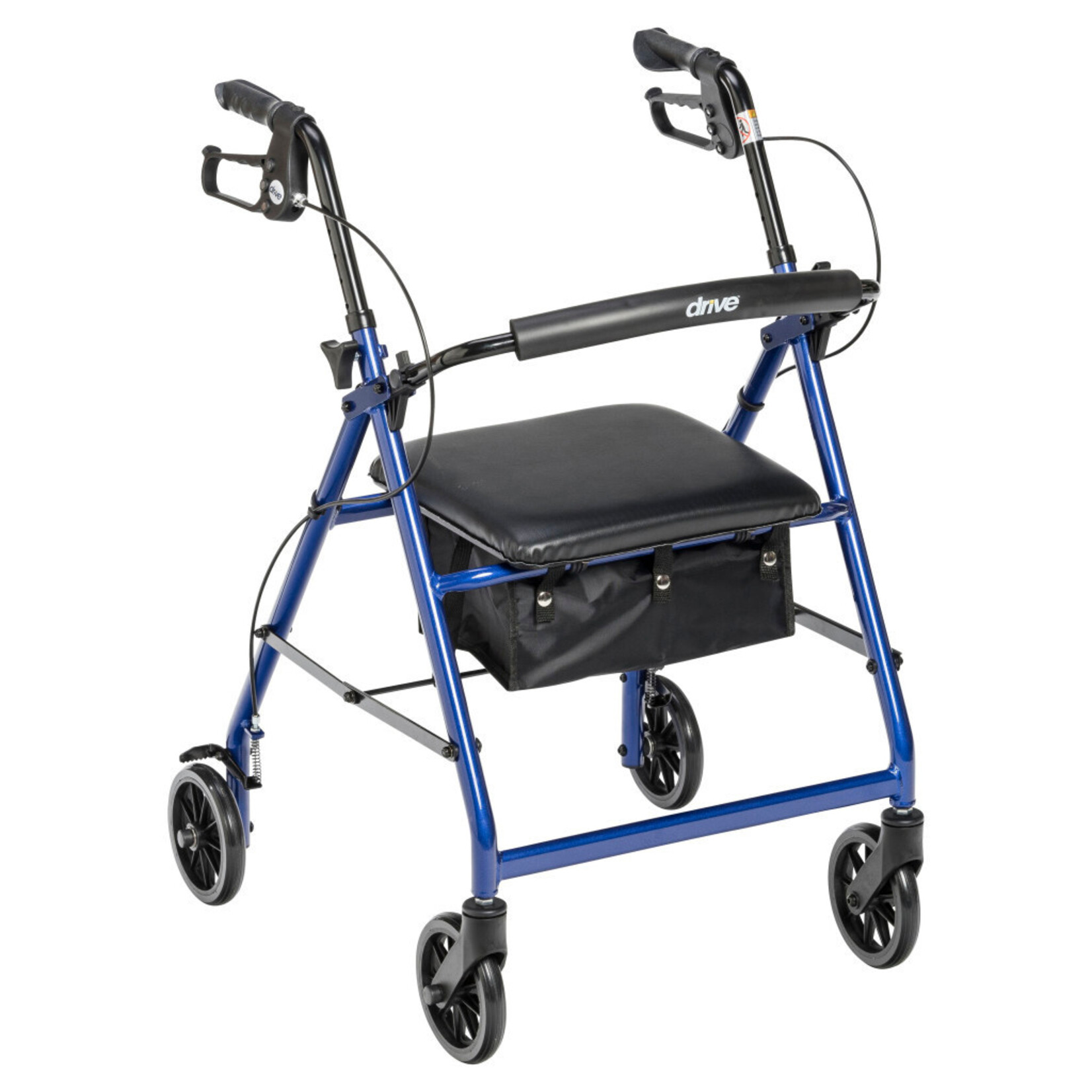 Drive Rollator,6"4Whl.Alum.PaddedSt,Blue,1/cs