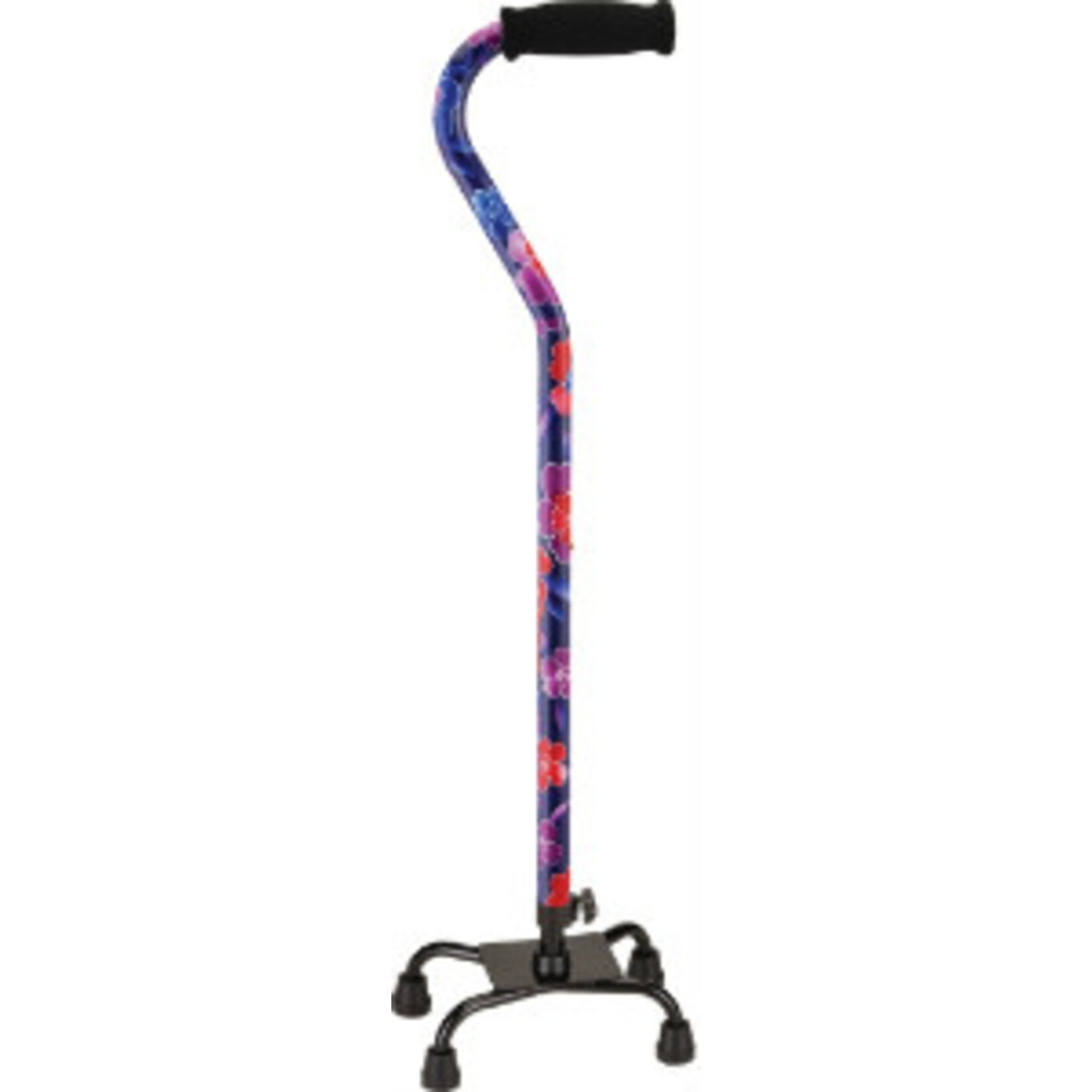 Nova QUAD CANE SM BASE MAUI FLOWERS