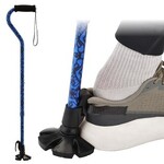 Nova Shoe Horn Offset Cane - Blue Waves