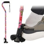 Nova Shoe Horn Offset Cane - Pink Garden