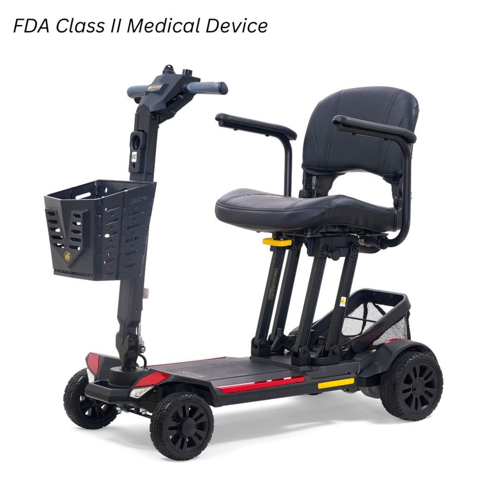 Golden Technologies Buzzaround CarryOn Foldable Scooter -Red and Blue