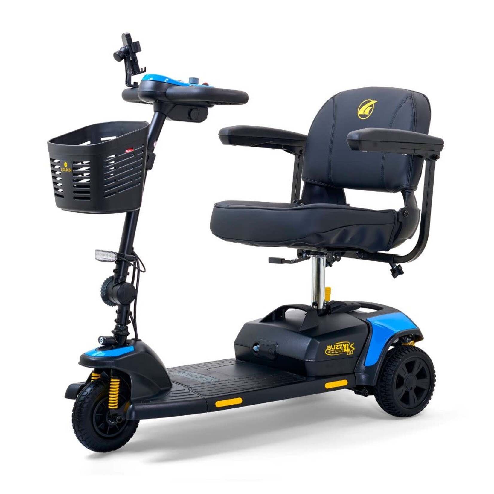 Golden Technologies BuzzAround XLS HD with Suspension, 3 wheel, Red and Blue