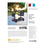 Golden Technologies BuzzAround XL, 4 wheel, Red and Blue