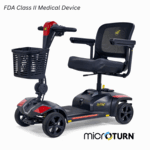Golden Technologies BuzzAround XL with Suspension, 4 wheel, Red and Blue