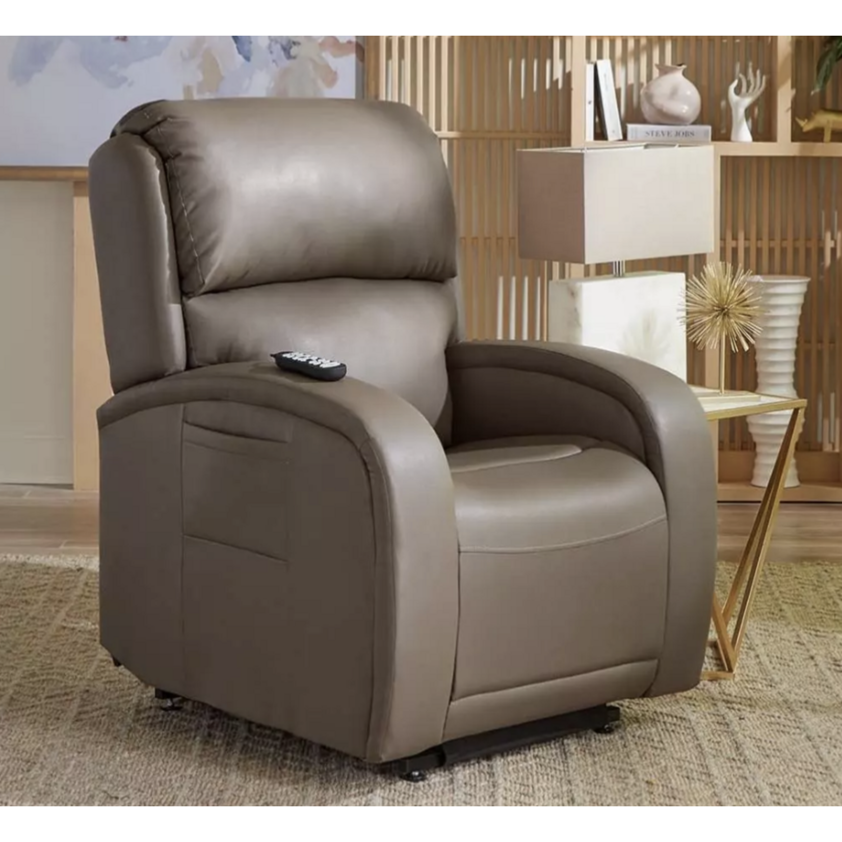 Golden Technologies EZ Sleeper with Twilight Power Lift Chair Recliner Coffee Bean
