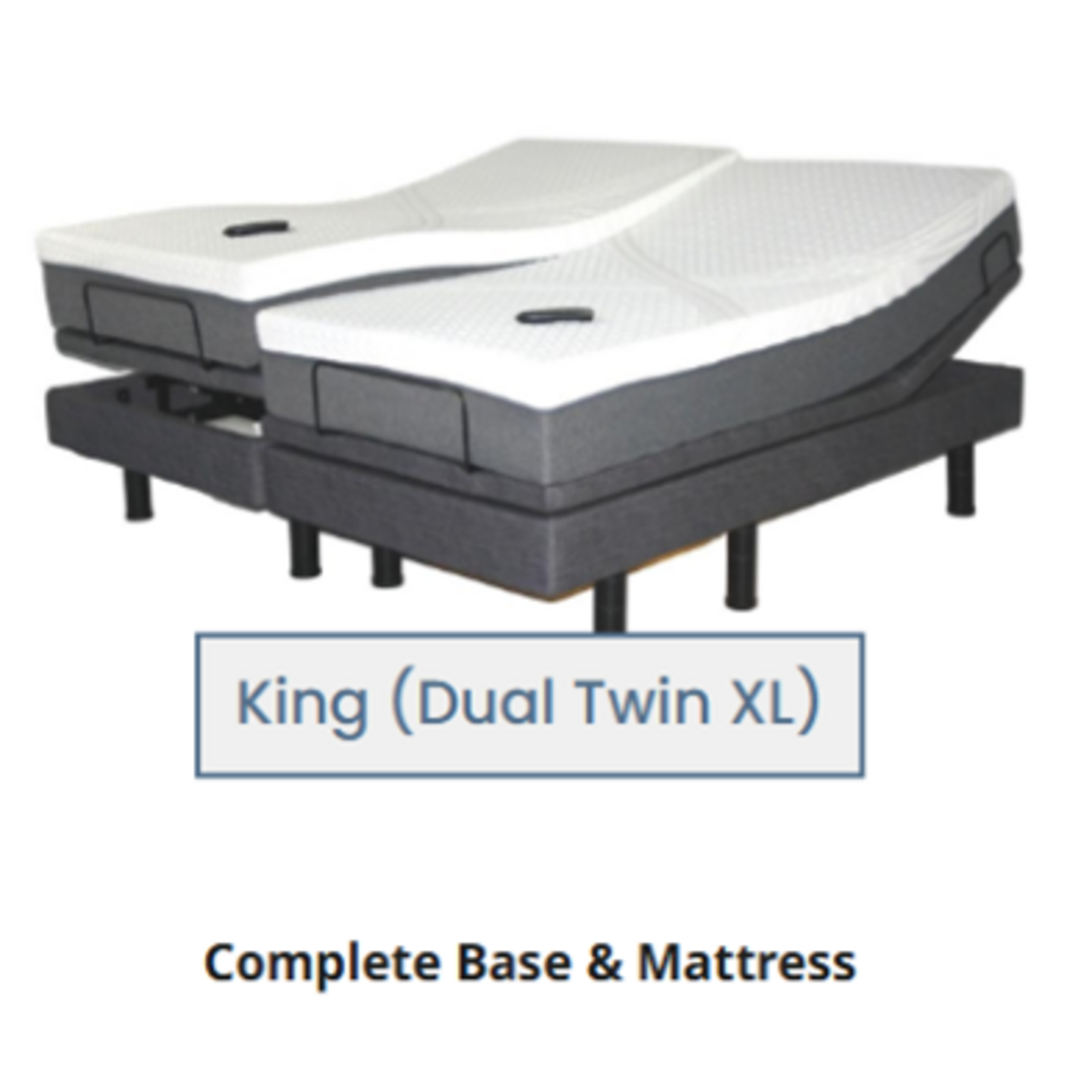 Golden Technologies Passport Hi Low Adjustable Bed - Base and Mattress - Dual King