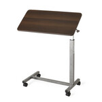 Medline Overbed Table - Tilt Top - Walnut