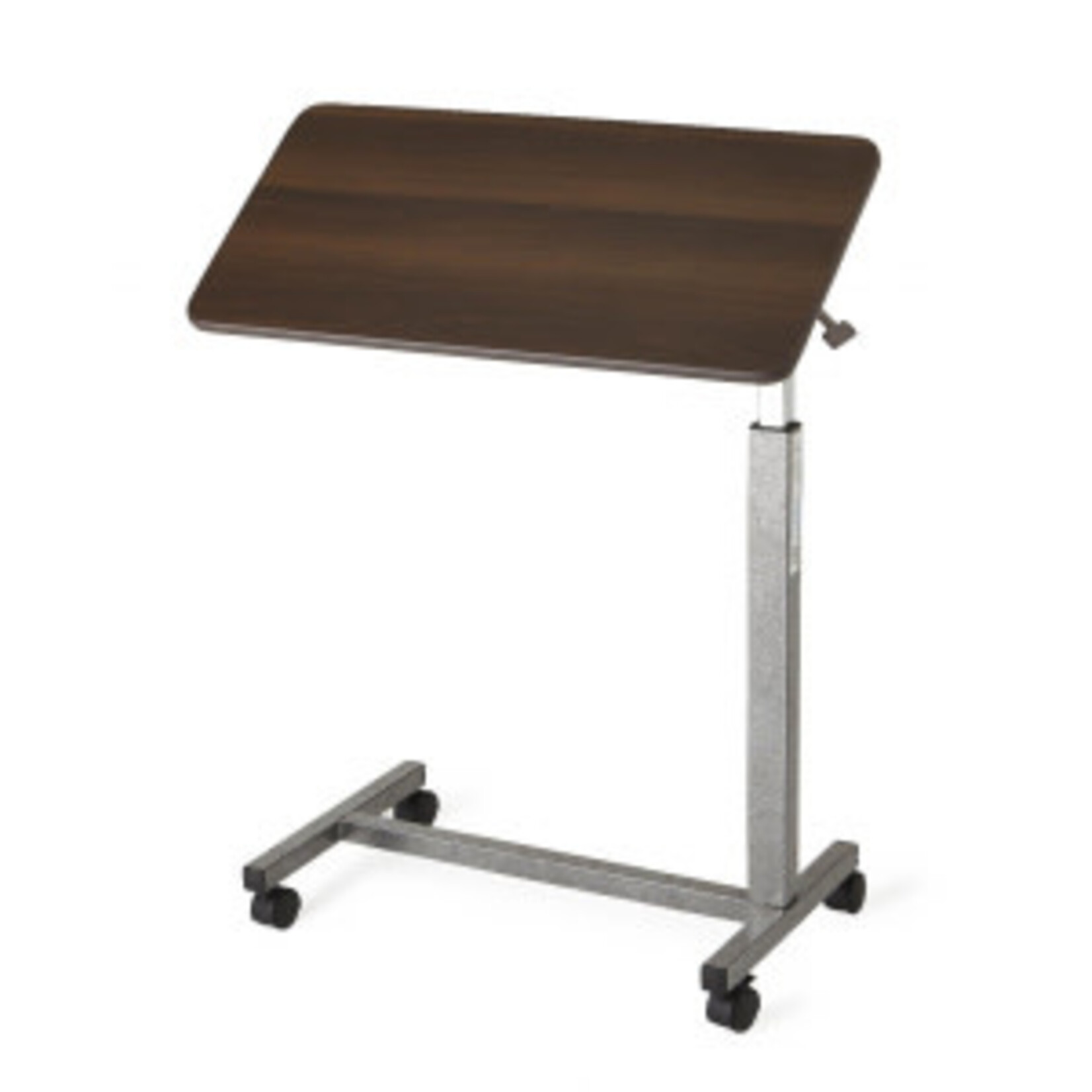 Medline Overbed Table - Tilt Top - Walnut