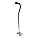 Tru-Motion Cane, Quad, Tru Motion Cane - Black