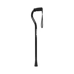 Medline Cane, Offset Handle - Black