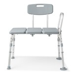 Medline Transfer Bench - Reversible Backrest & Sidearm
