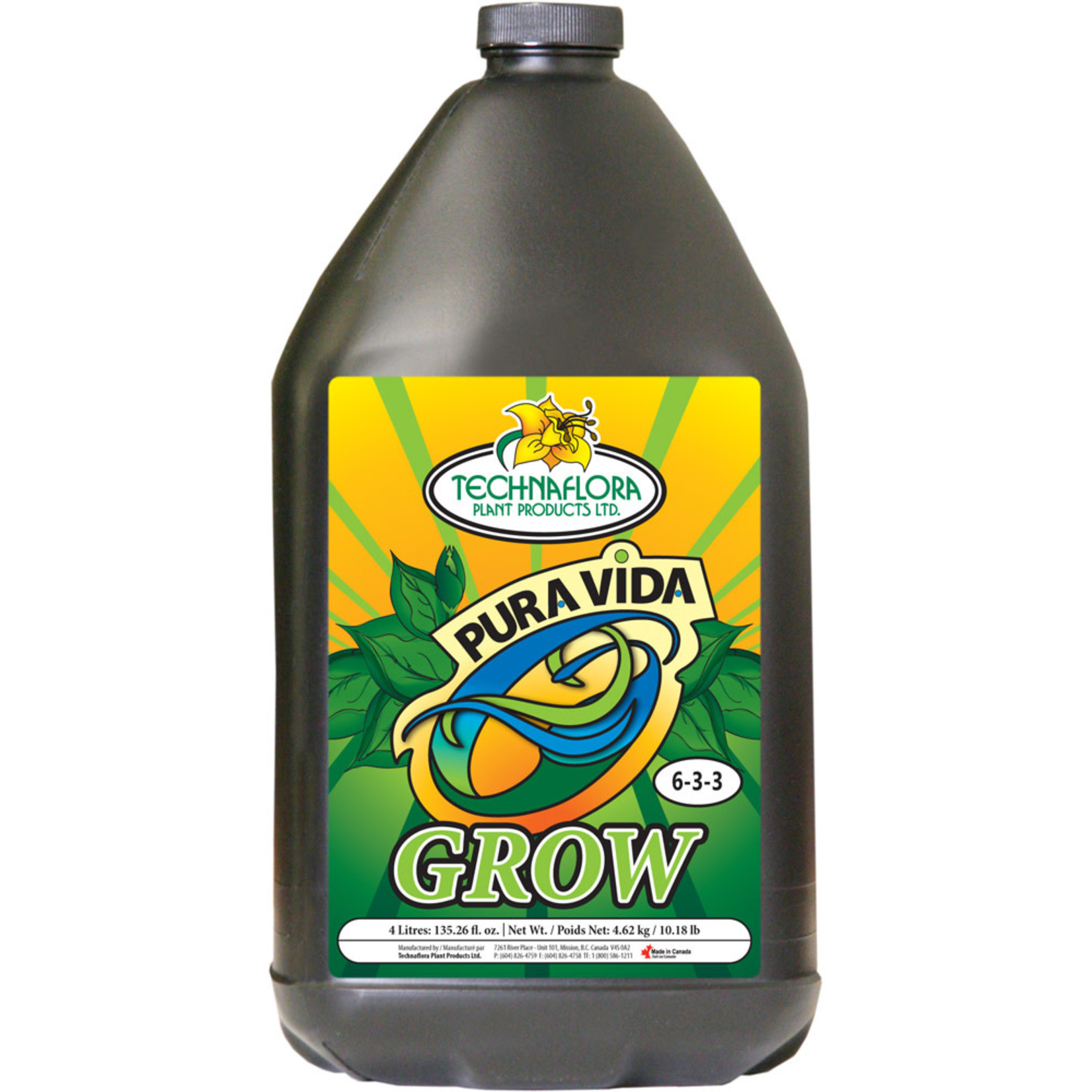 Technaflora® Technaflora Pura Vida Grow, 4 L