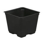 Gro Pro® Gro Pro Square Plastic Pot Black 4 in (880/Cs)