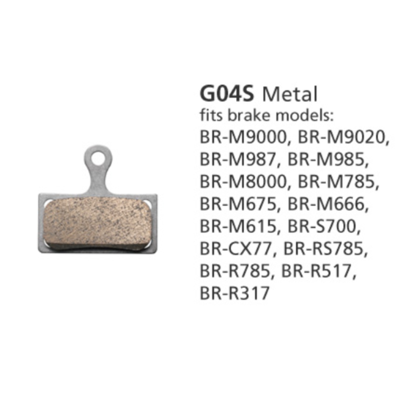 Shimano Shimano M8000 Metal G04S Brake Pad