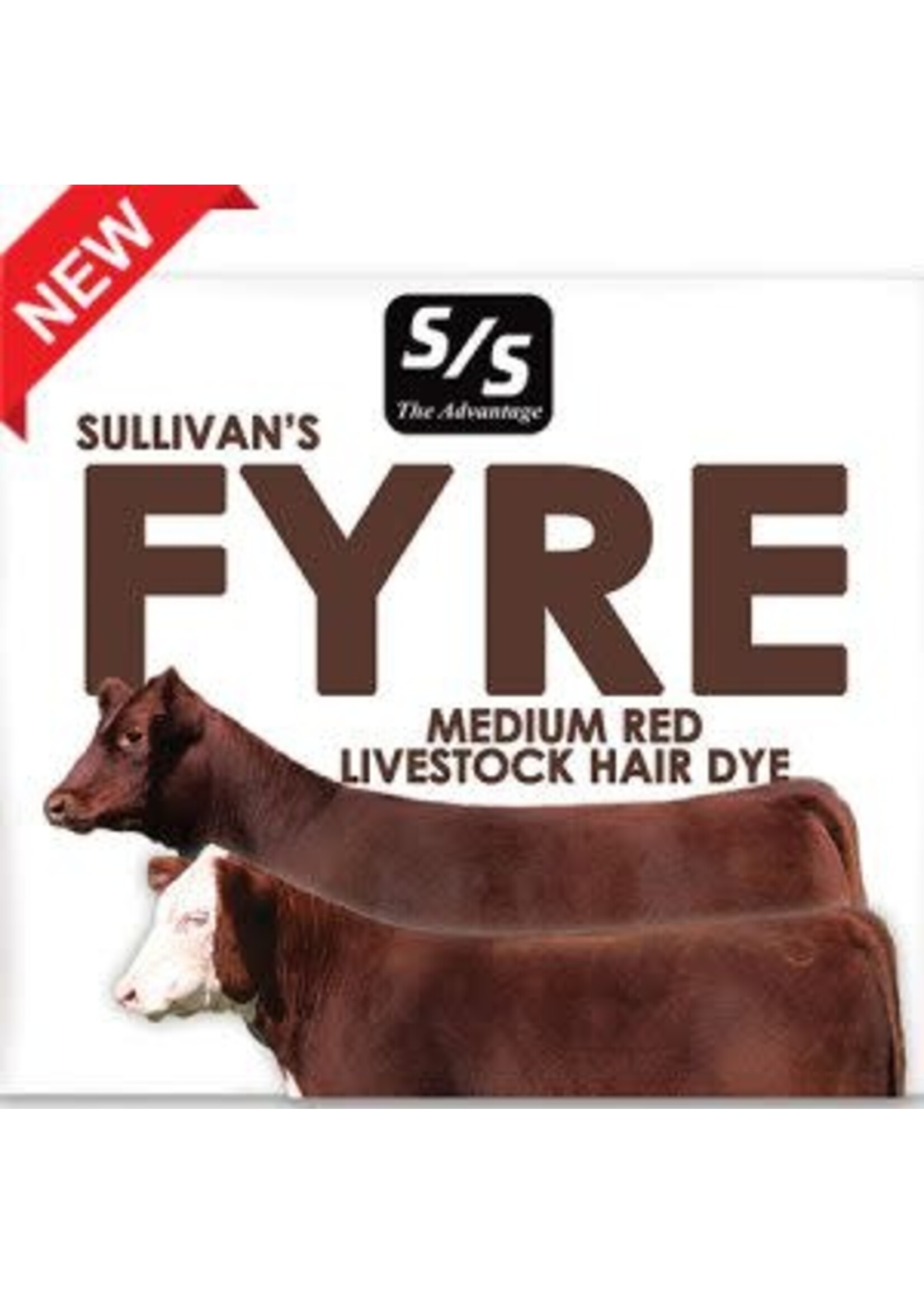 Sullivan Supply Sullivans FYRE Medium Red Livestock Dye Kit