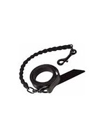 Weaver Livestock Weaver's Brahma Webb  Cattle Lead Black Covered Black Chain