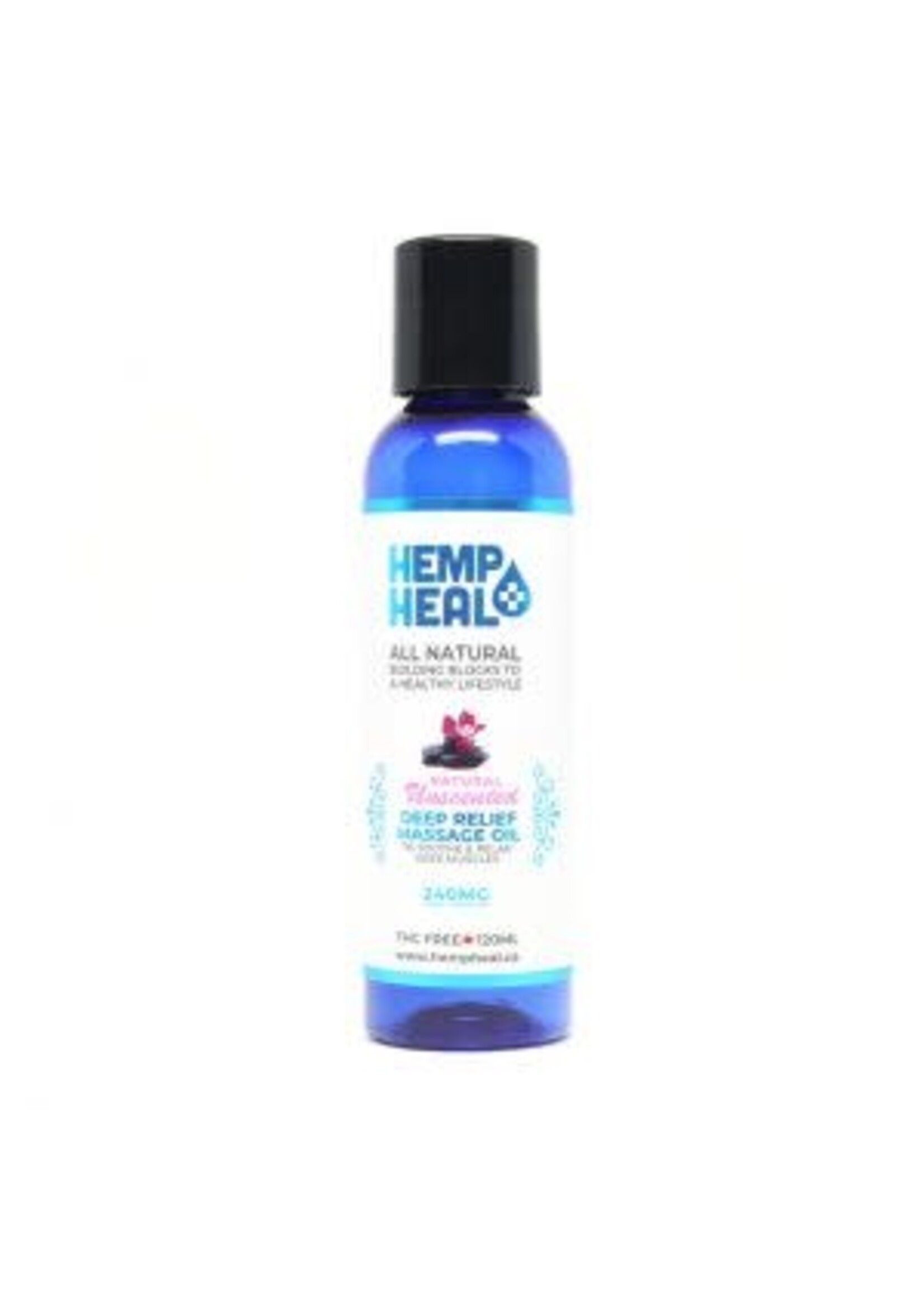 Hemp Heal Hemp Heal Deep Relief Massage Oil Unscented 240MG 120ml