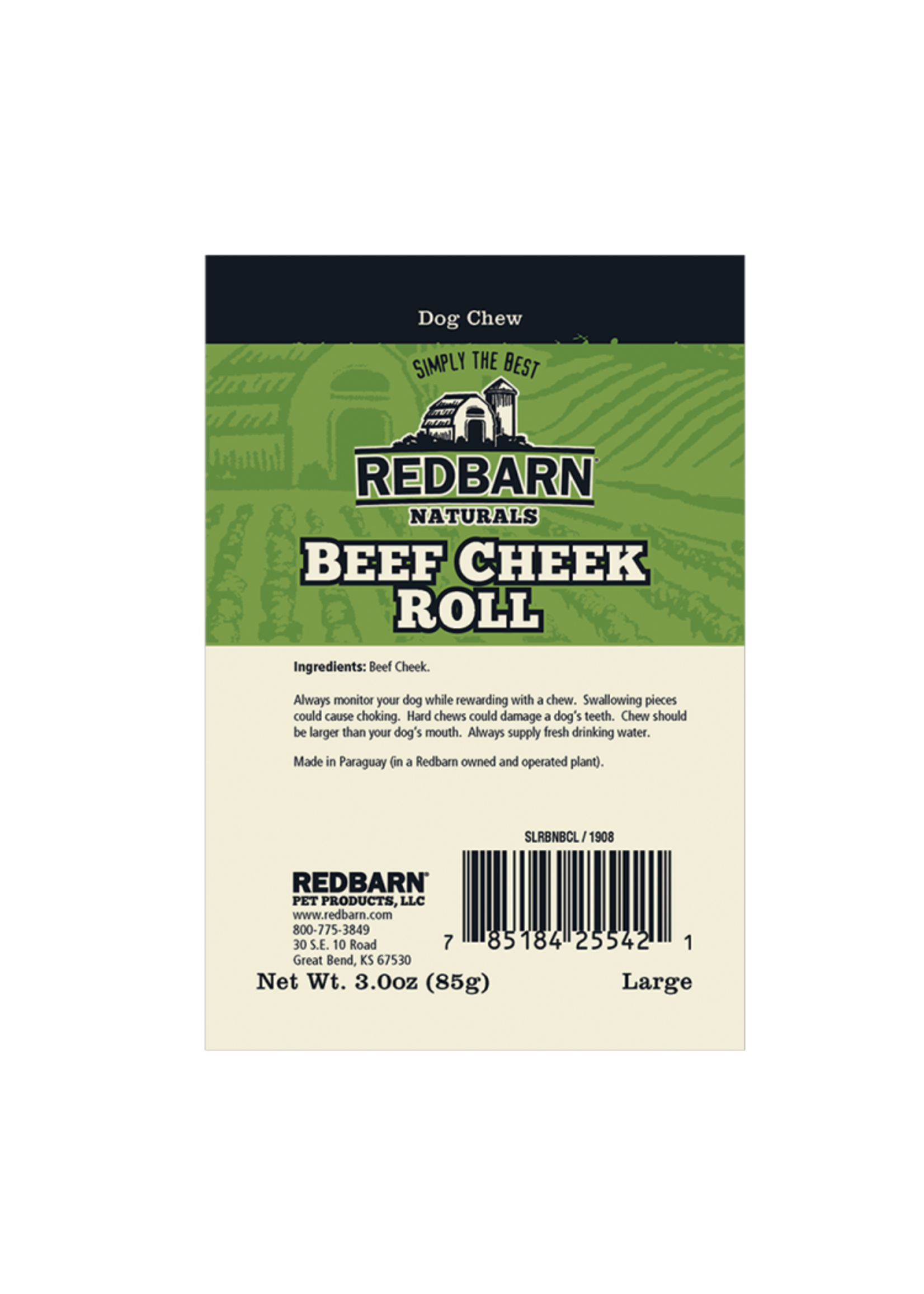 Redbarn Redbarn Beef Cheek Roll Sm/Md