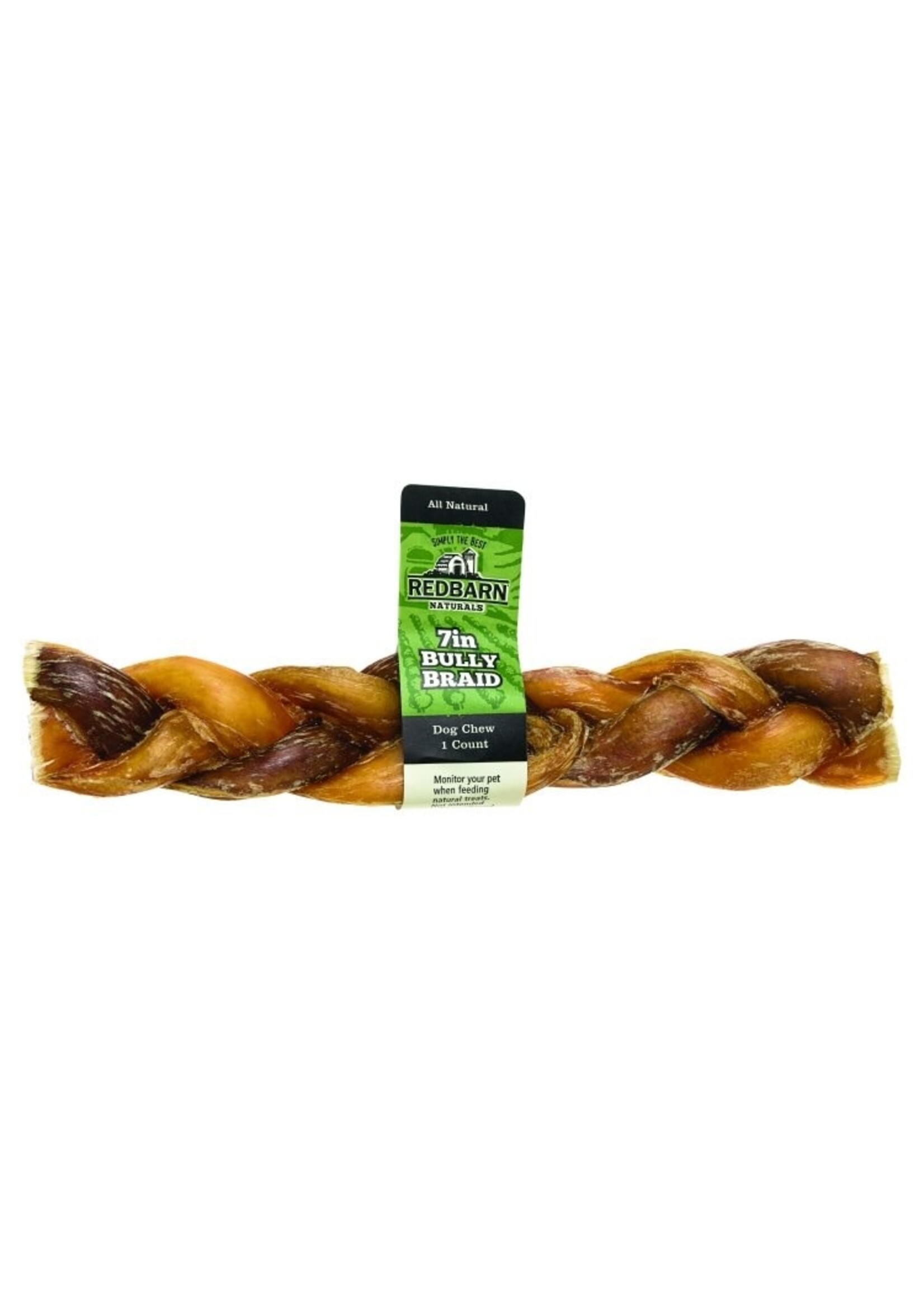 Redbarn Redbarn Braided Bully Stick Small 7 in single