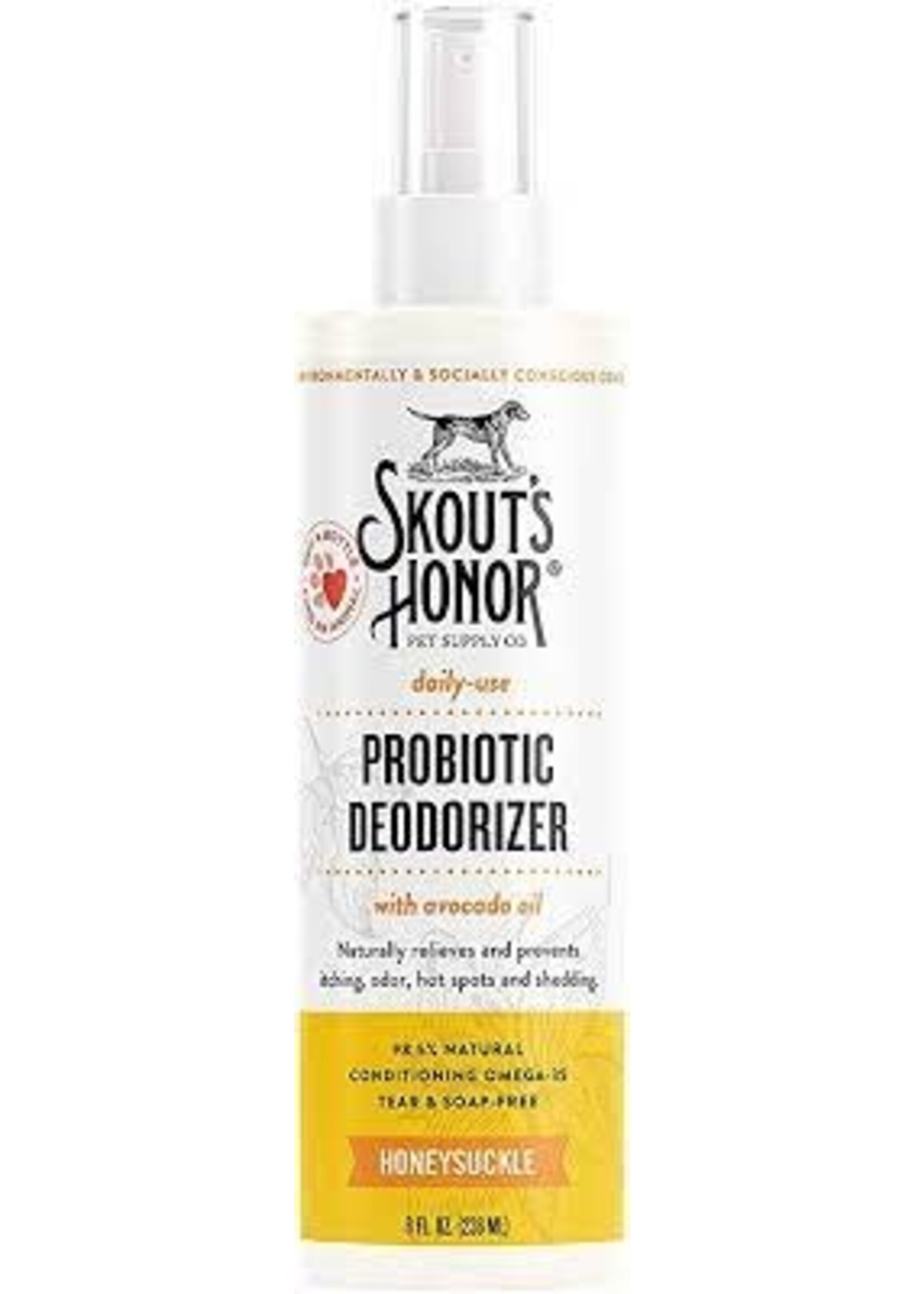 Skout's Honor Skout's Honor Probiotic Deodorizer Spray Honeysuckle 8oz