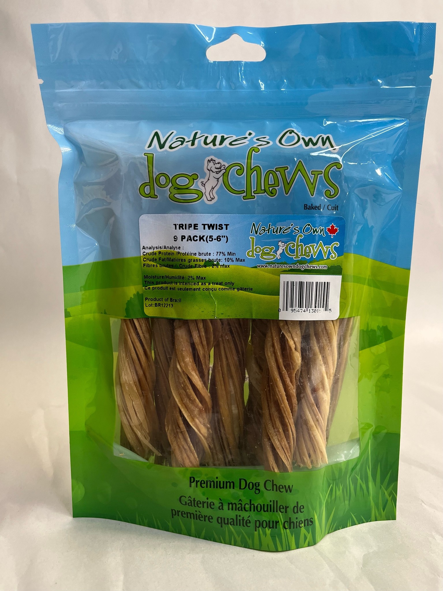 Nature's Own Tripe Twists 56" The Lloydminster Pet Pad Inc.