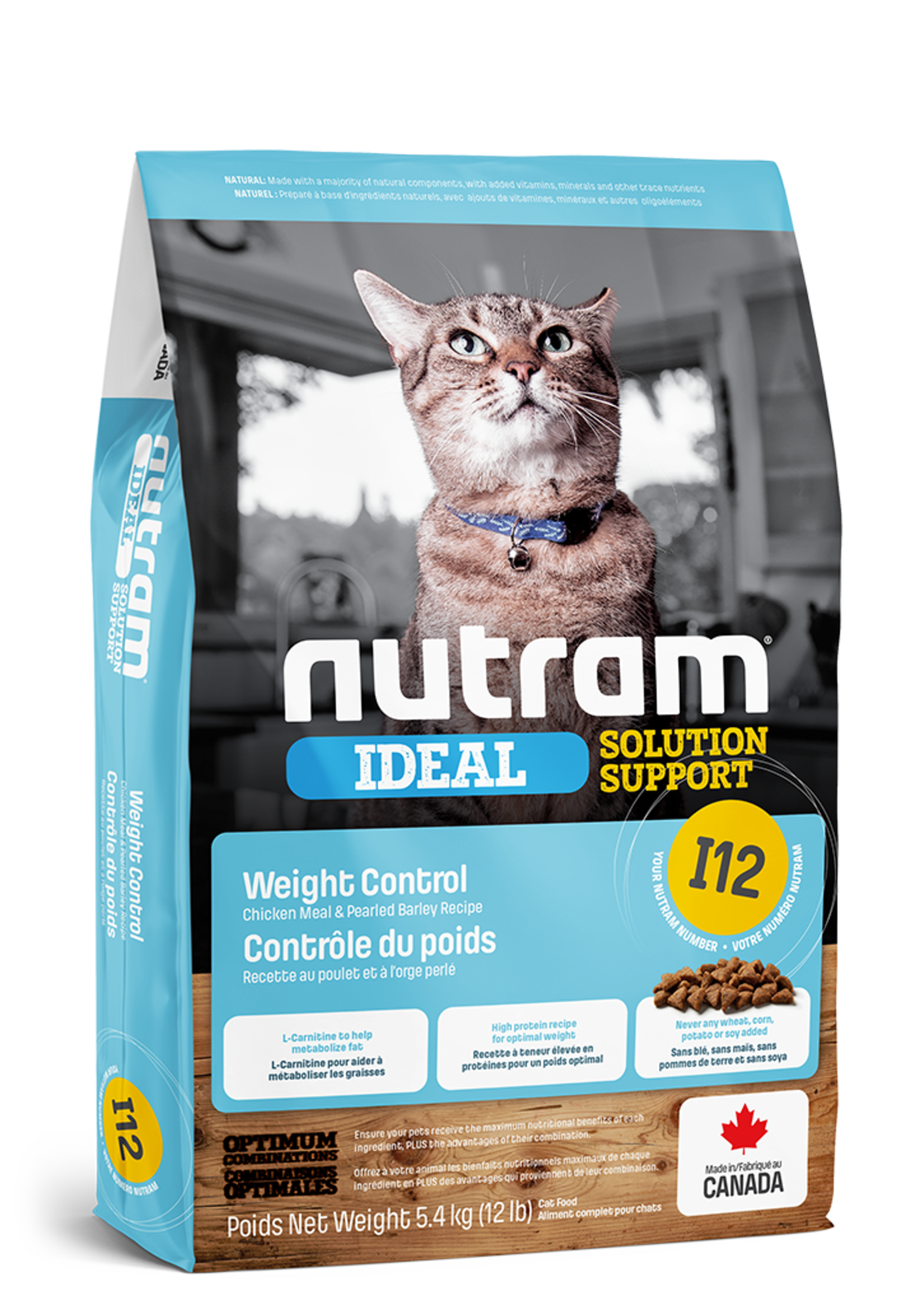 Nutram Nutram 3.0 Ideal Cat I12 Weight Control
