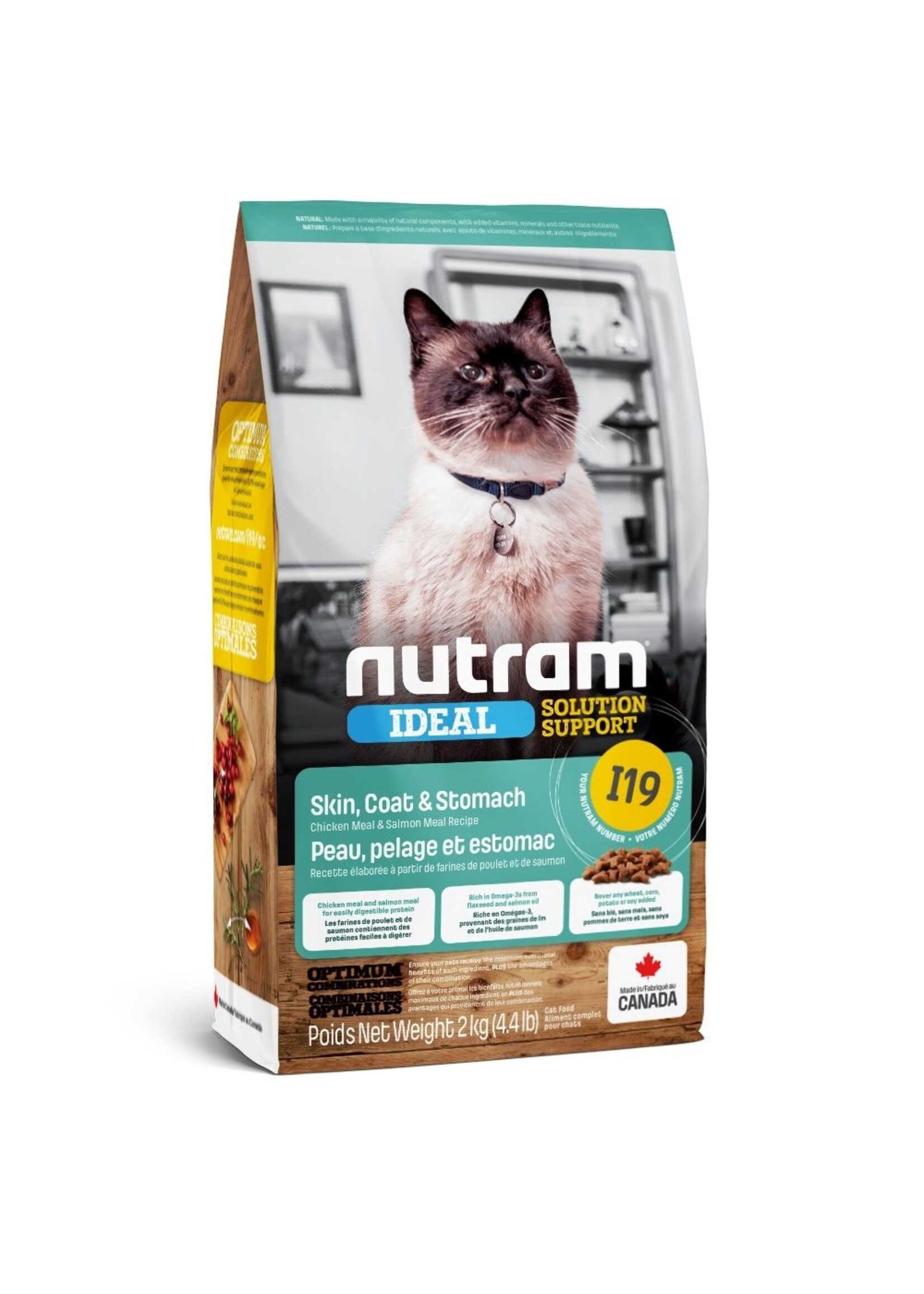 Nutram Nutram 3.0 Ideal Cat I19 Skin Coat & Stomach