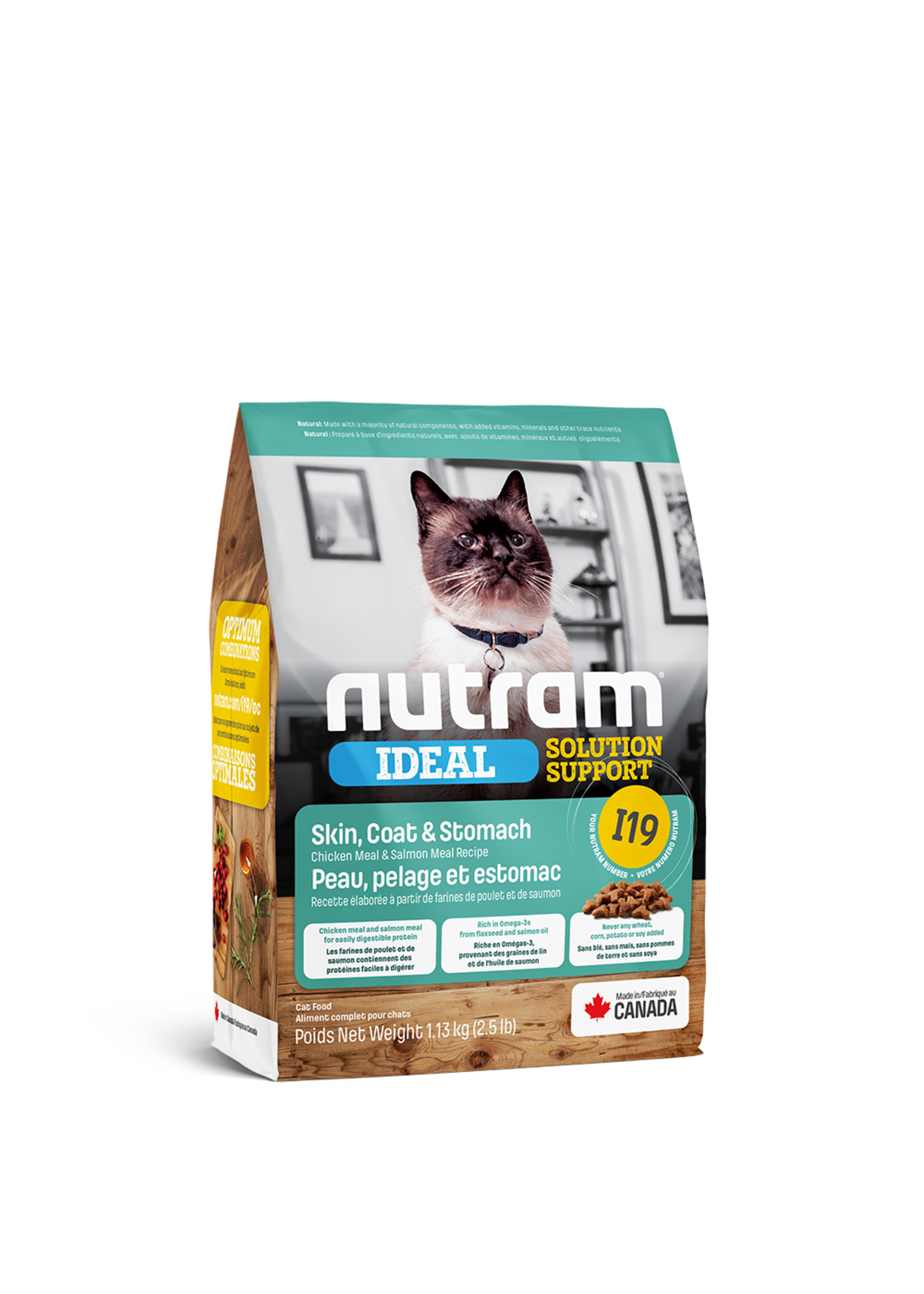 Nutram Nutram 3.0 Ideal Cat I19 Skin Coat & Stomach