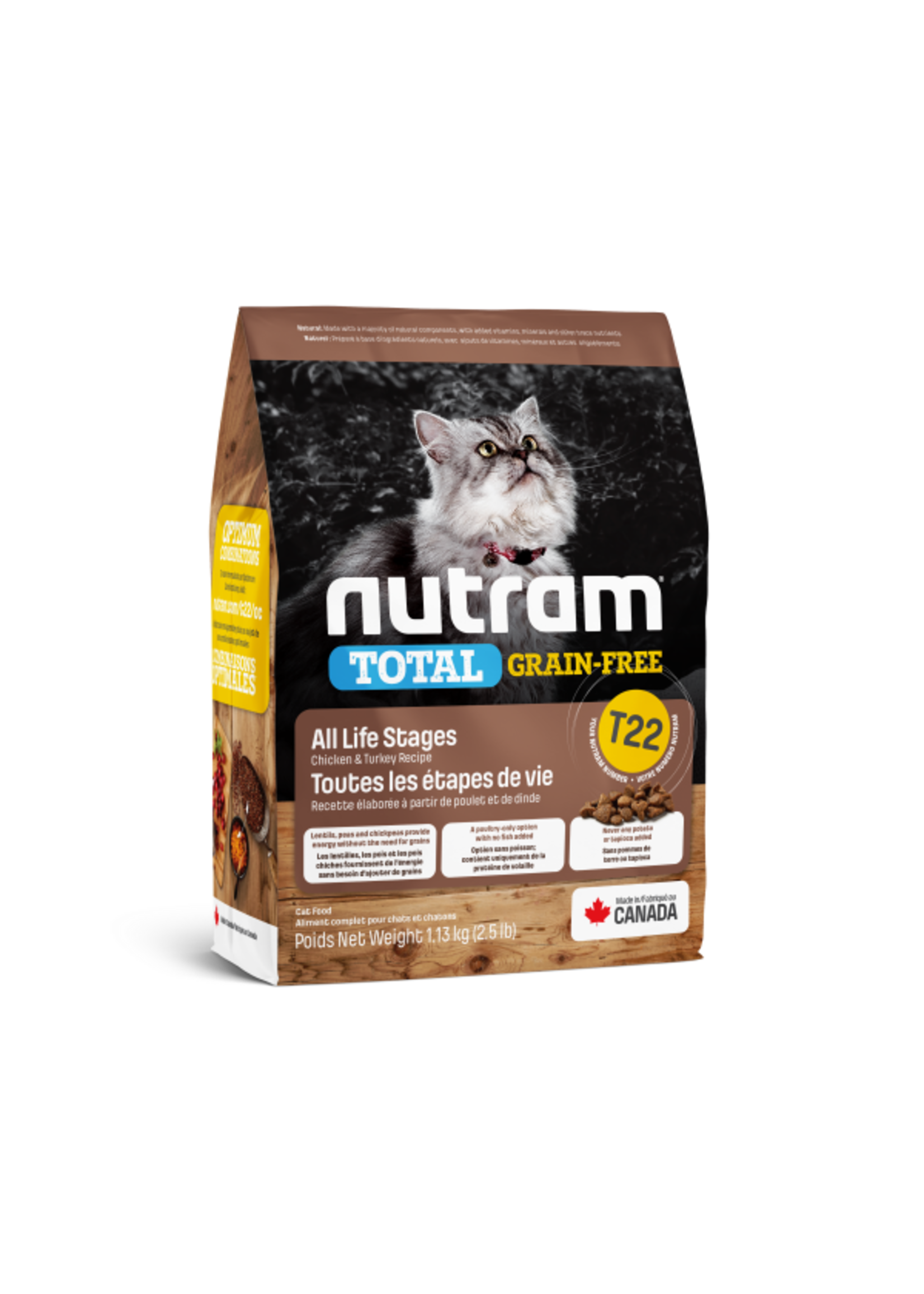 Nutram Nutram 3.0 Total Grain Free Cat T22 Chicken & Turkey