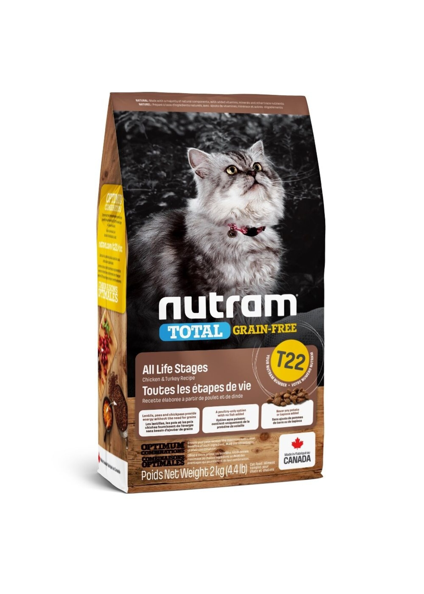 Nutram Nutram 3.0 Total Grain Free Cat T22 Chicken & Turkey
