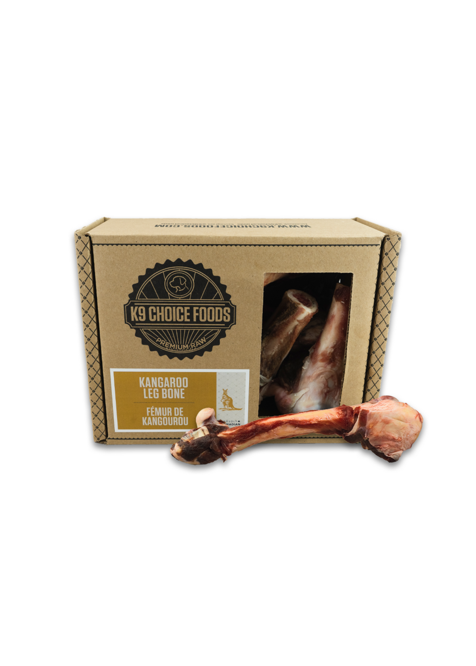K9 Choice Foods K9 Choice Wild Kangaroo Leg Bones 6pack
