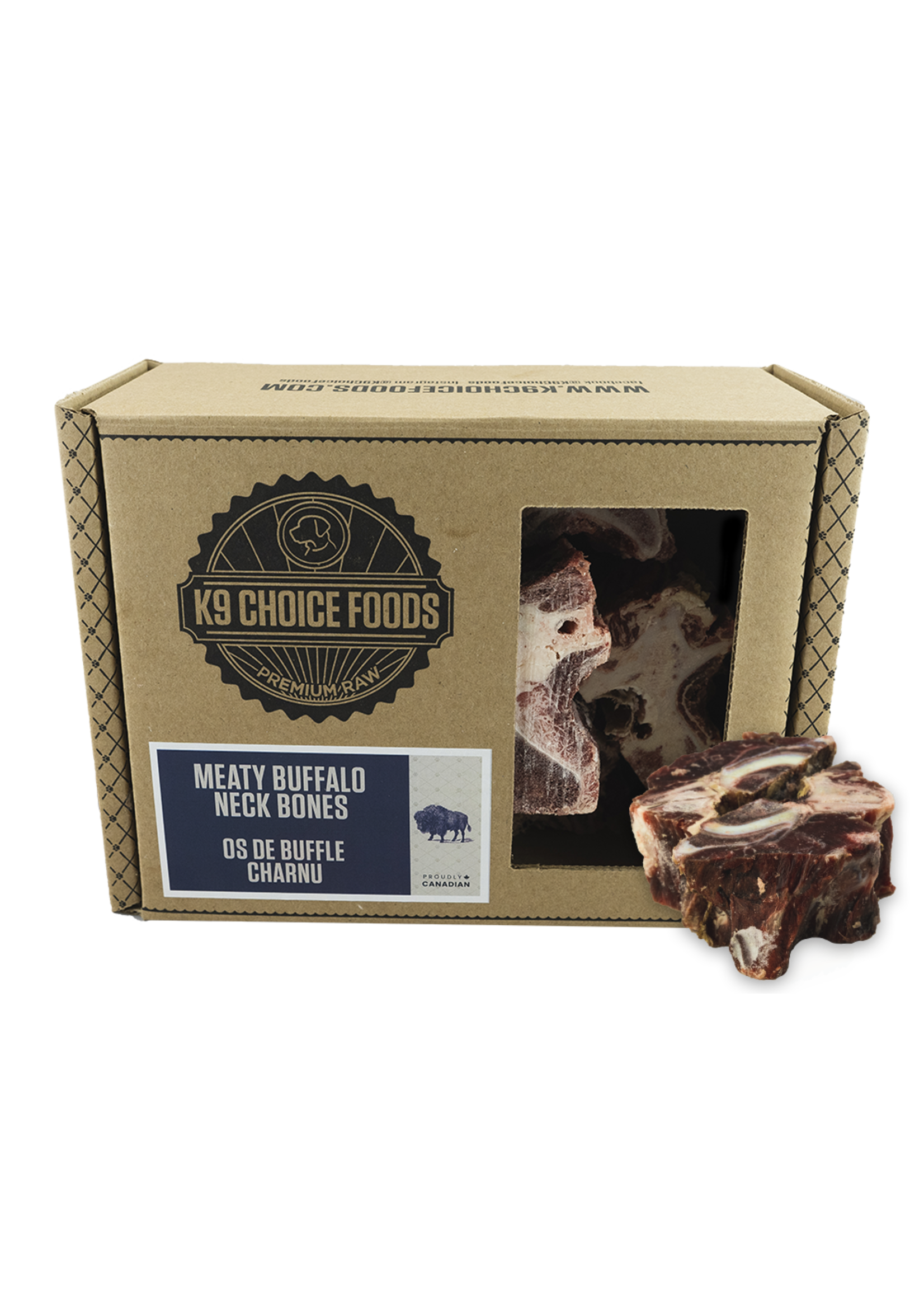 K9 Choice Foods K9 Choice Buffalo Neck Bones 10lb