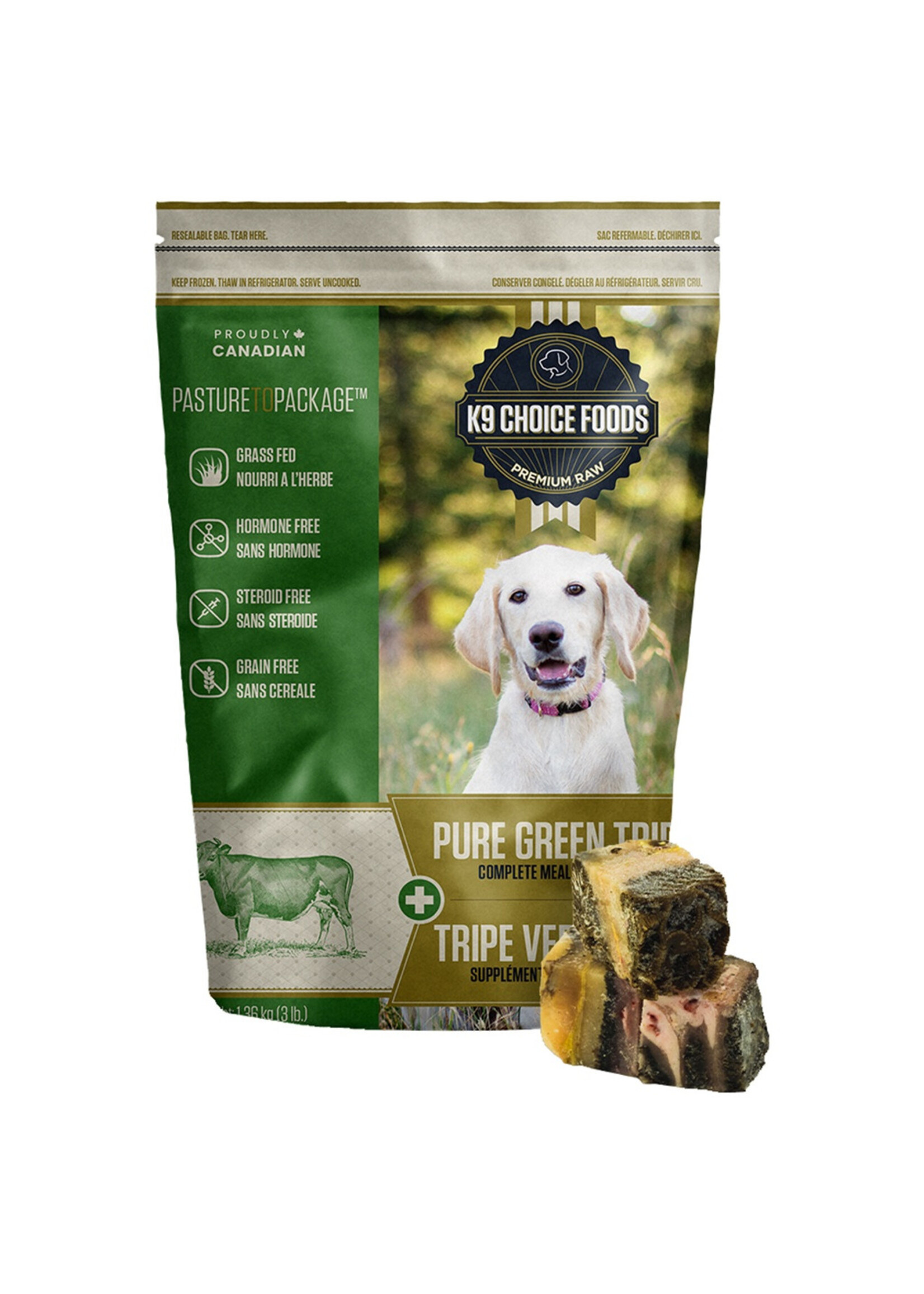 K9 Choice Foods K9 Choice Pure Green Beef Tripe