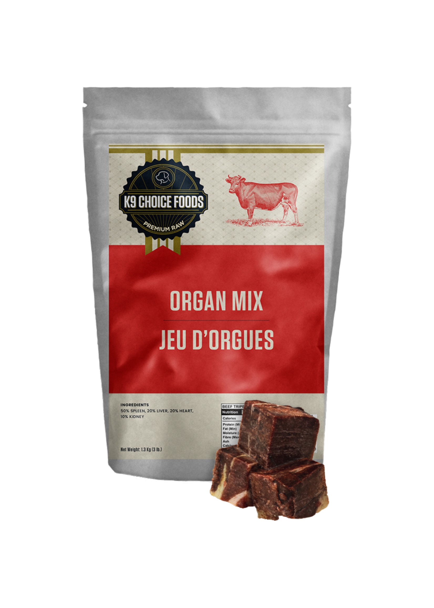 K9 Choice Foods K9 Choice Organ Mix 3lb