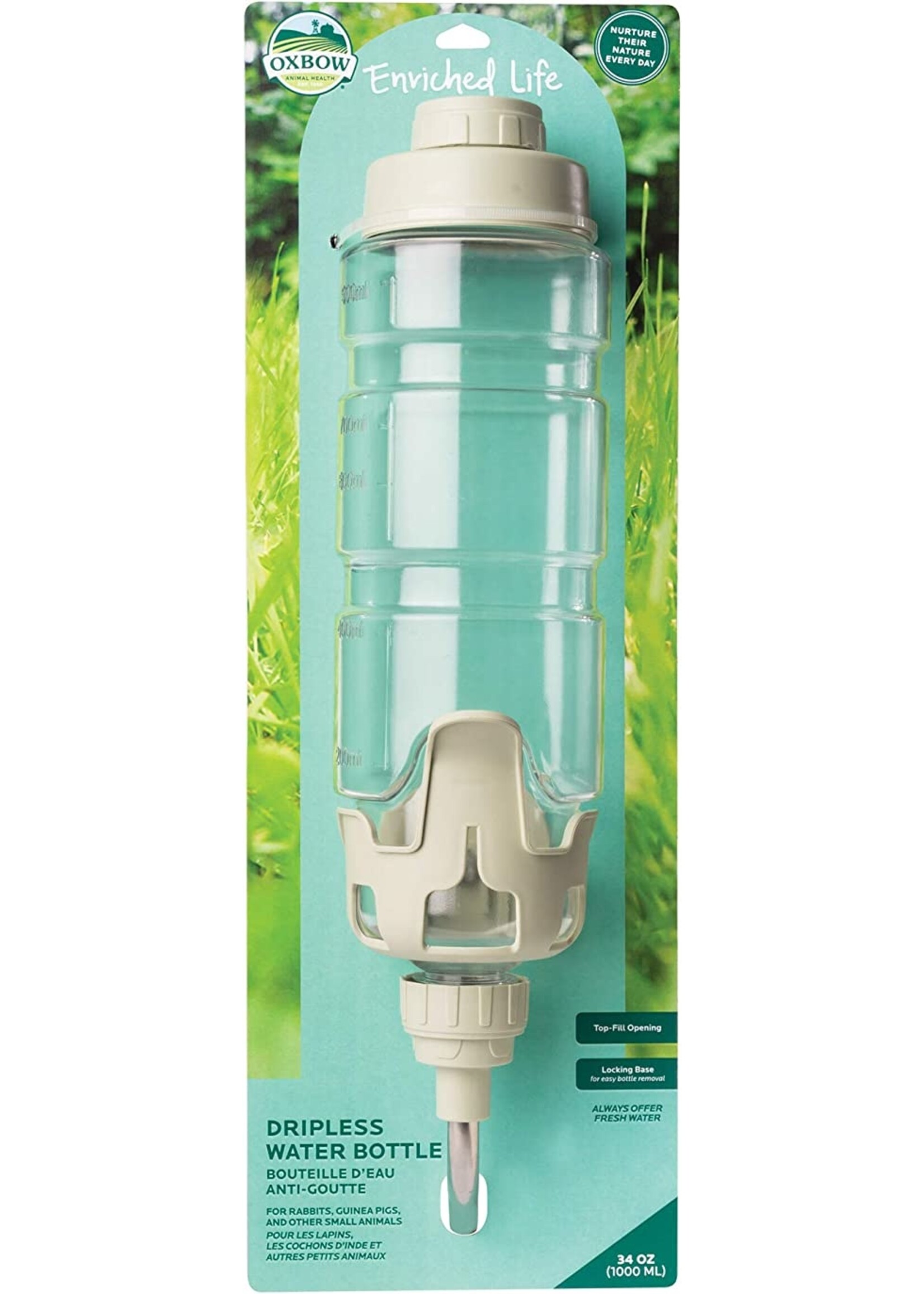Oxbow Oxbow Enriched Life Dripless Water Bottle Light Green