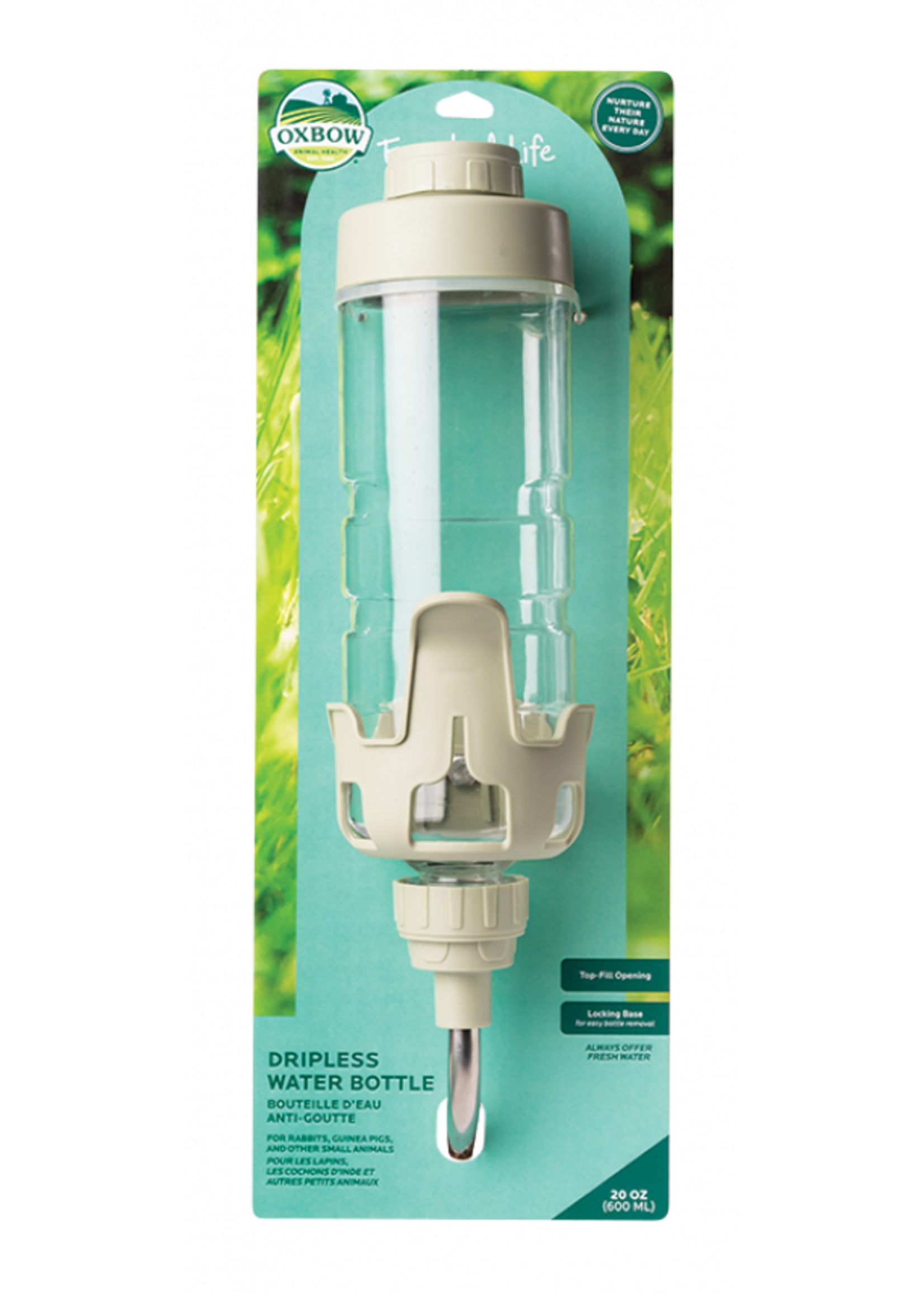 Oxbow Oxbow Enriched Life Dripless Water Bottle Light Green