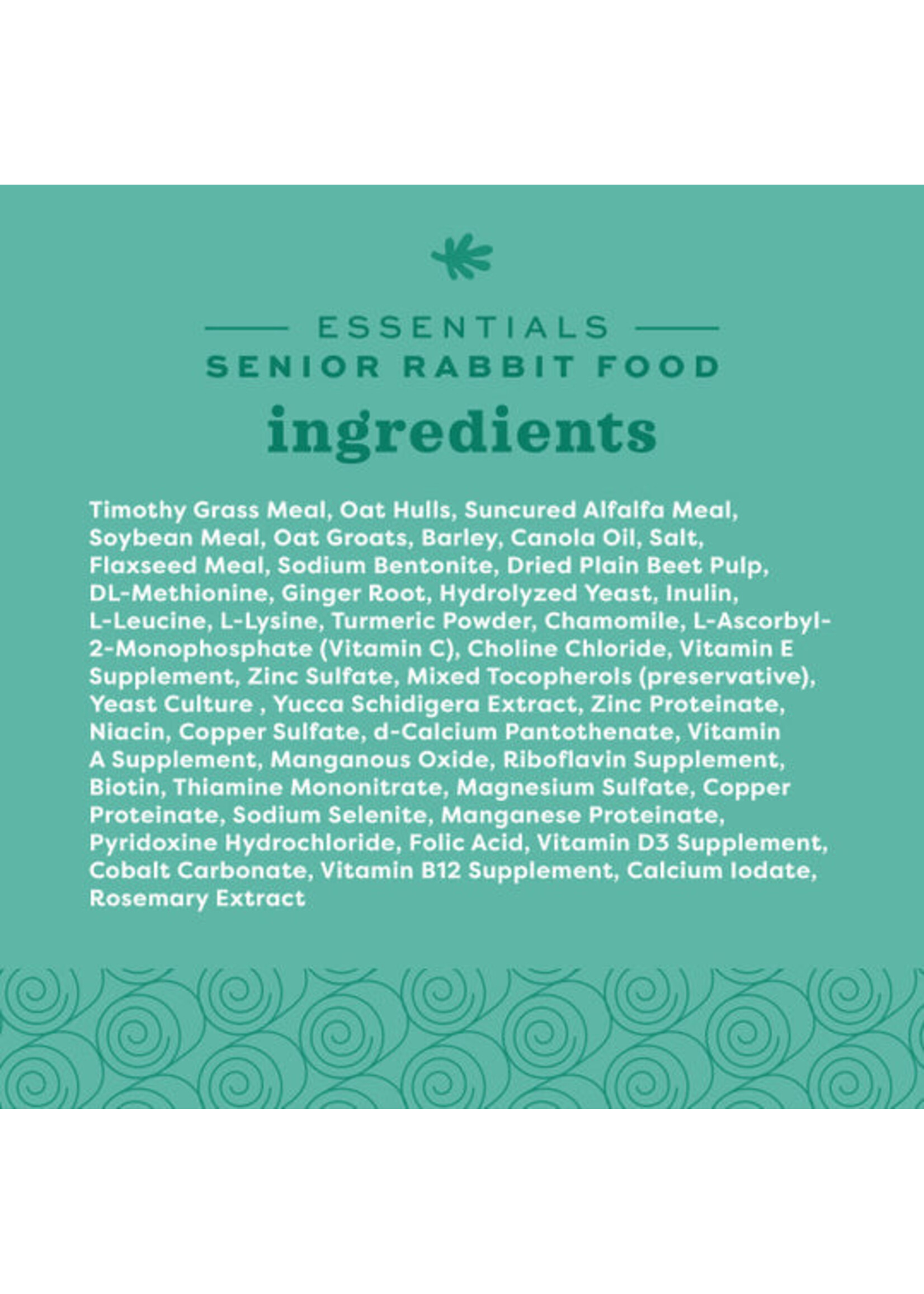 Oxbow Oxbow Essentials Senior Rabbit Food