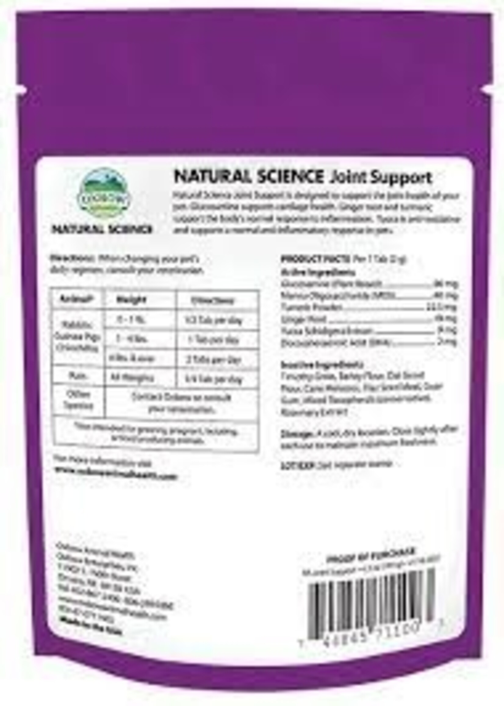 Oxbow Oxbow Natural Science Joint Supplement 60ct
