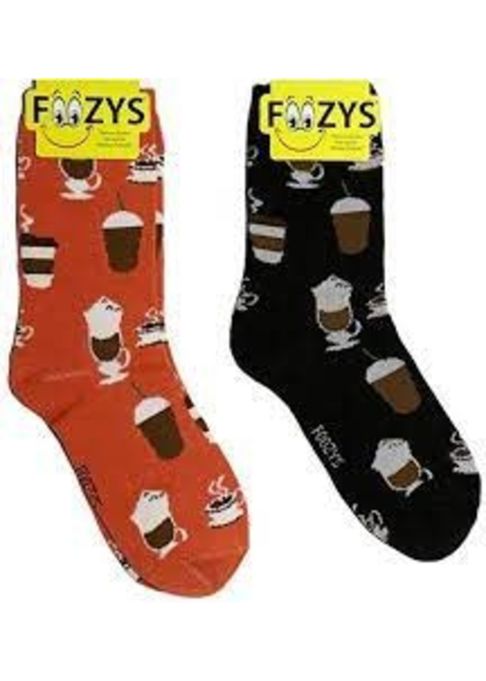 Foozys Foozys Sock Coffee Time Black