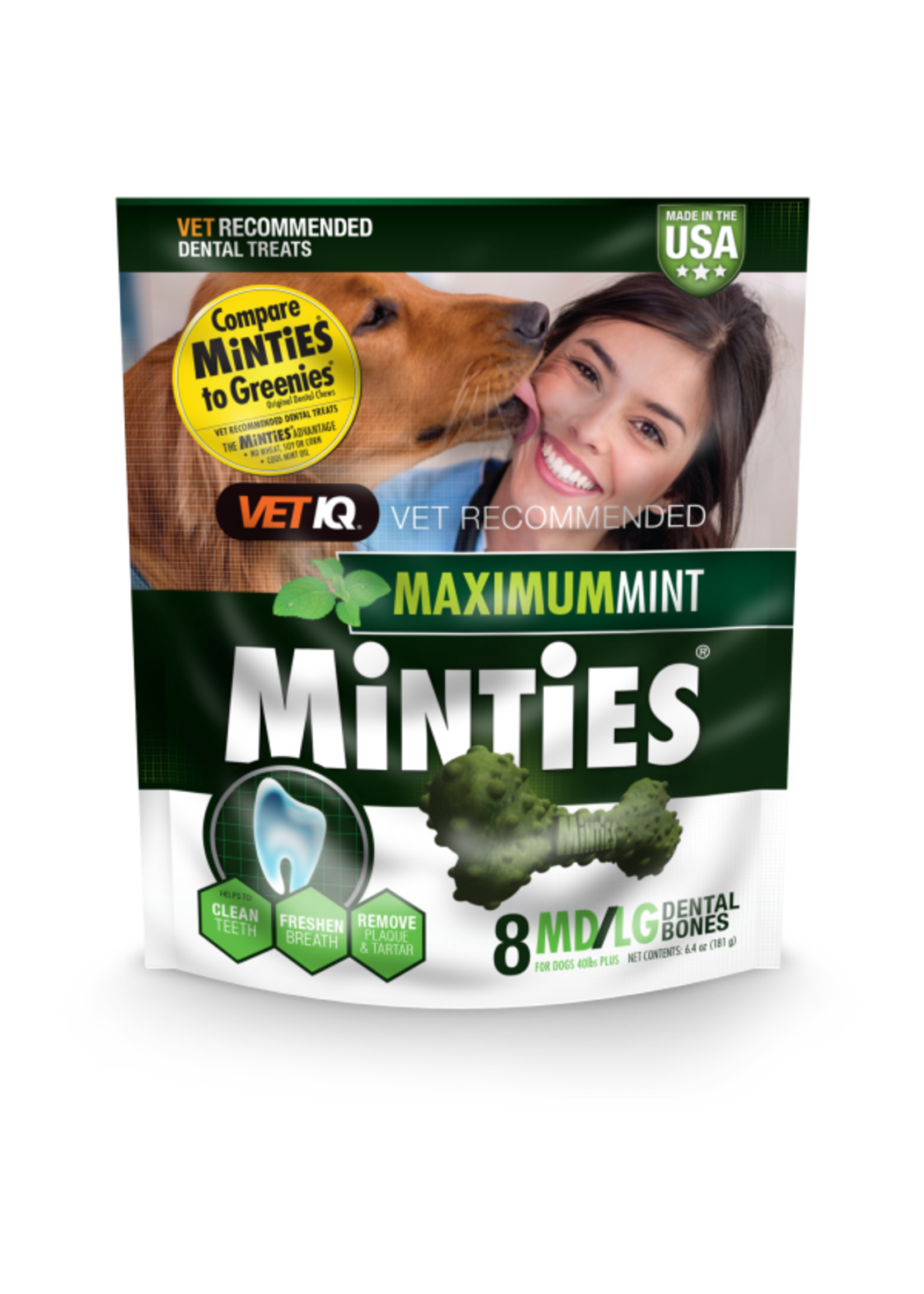 Minties Minties Maximum Mint Dental Bones MD/LG