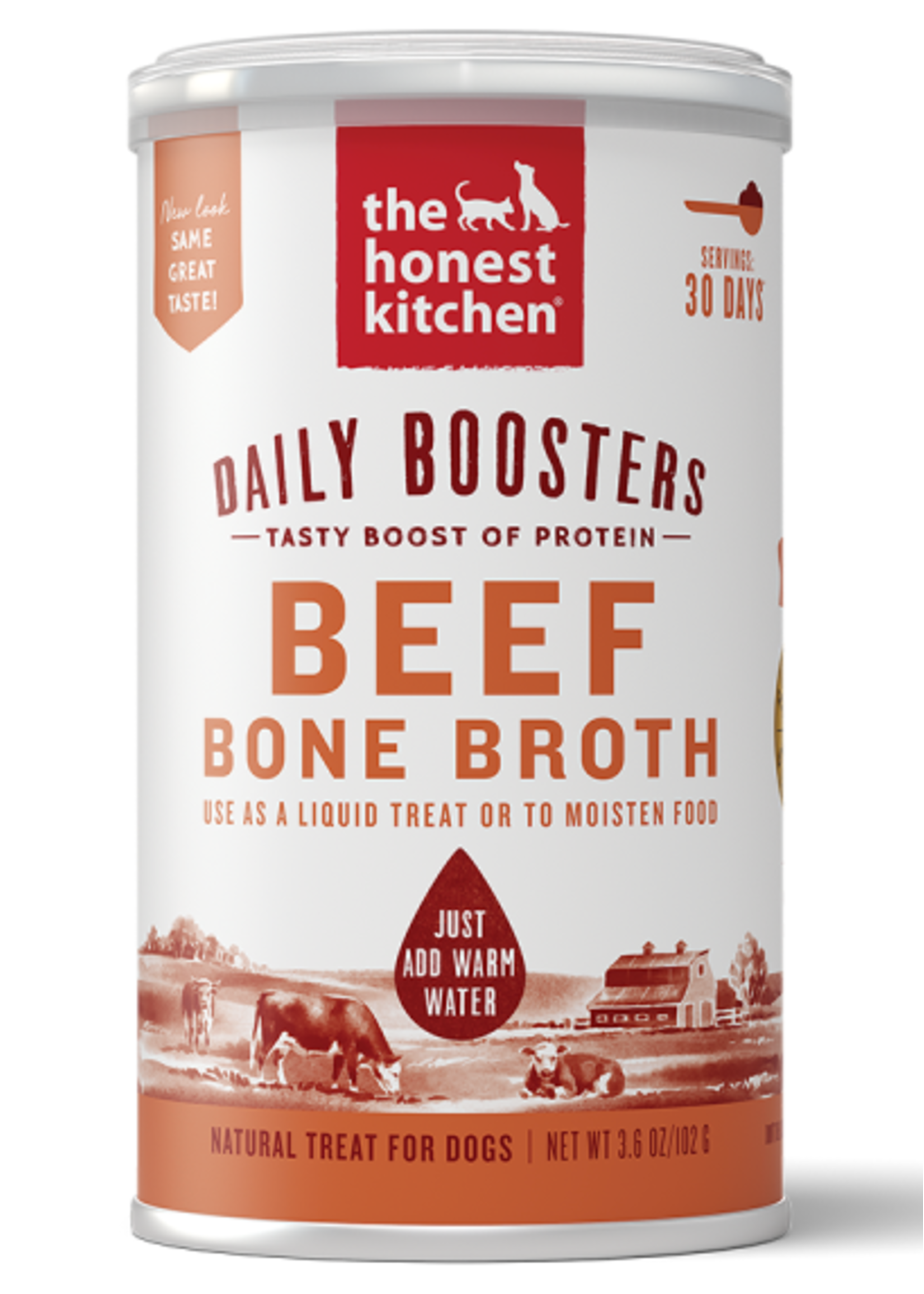 The Honest Kitchen Honest Kitchen Daily Boosters Instant Beef Bone Broth Tumeric 3.6oz