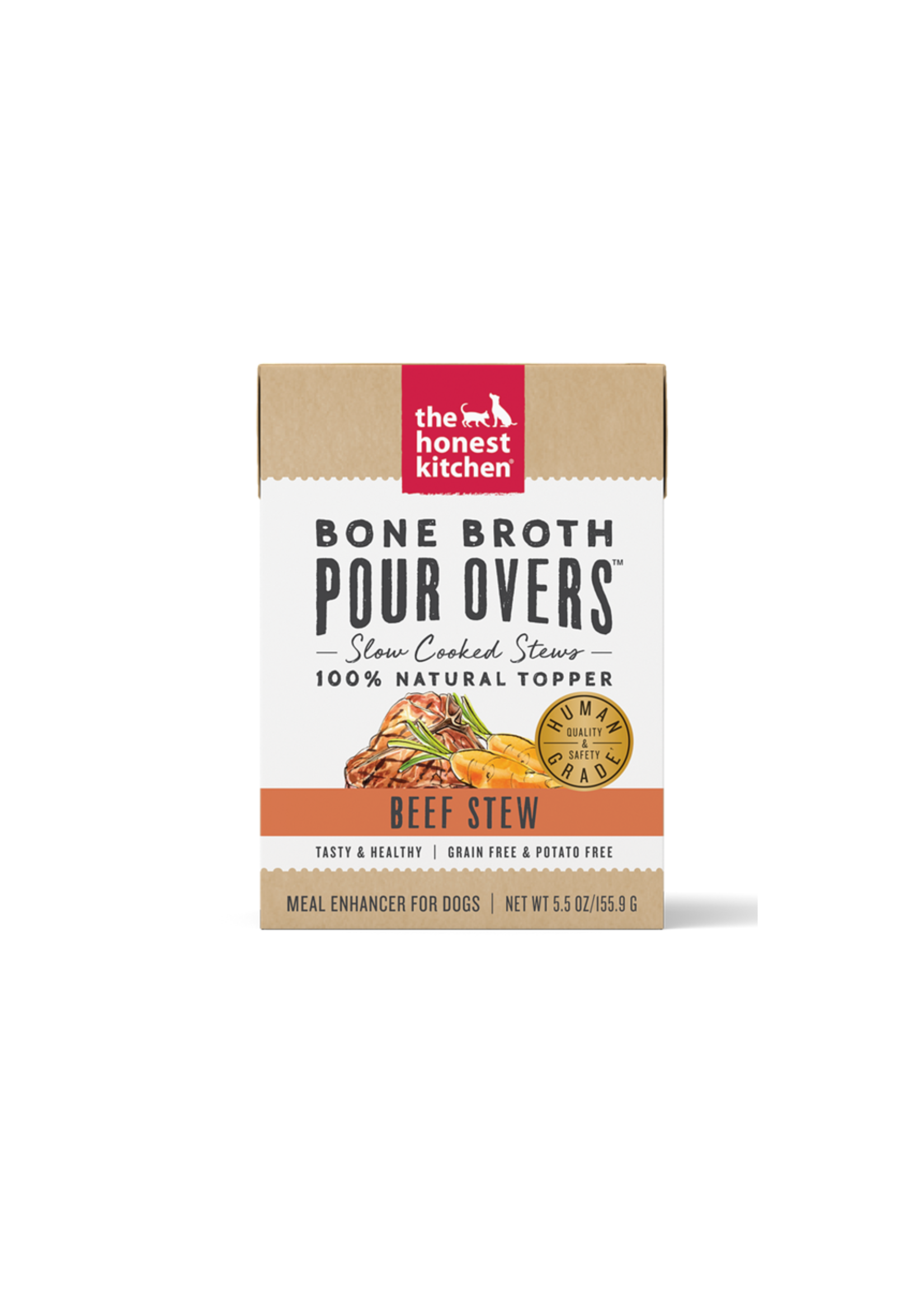 The Honest Kitchen Honest Kitchen Dog GF Pour Overs Bone Broth Beef Stew 5.5oz