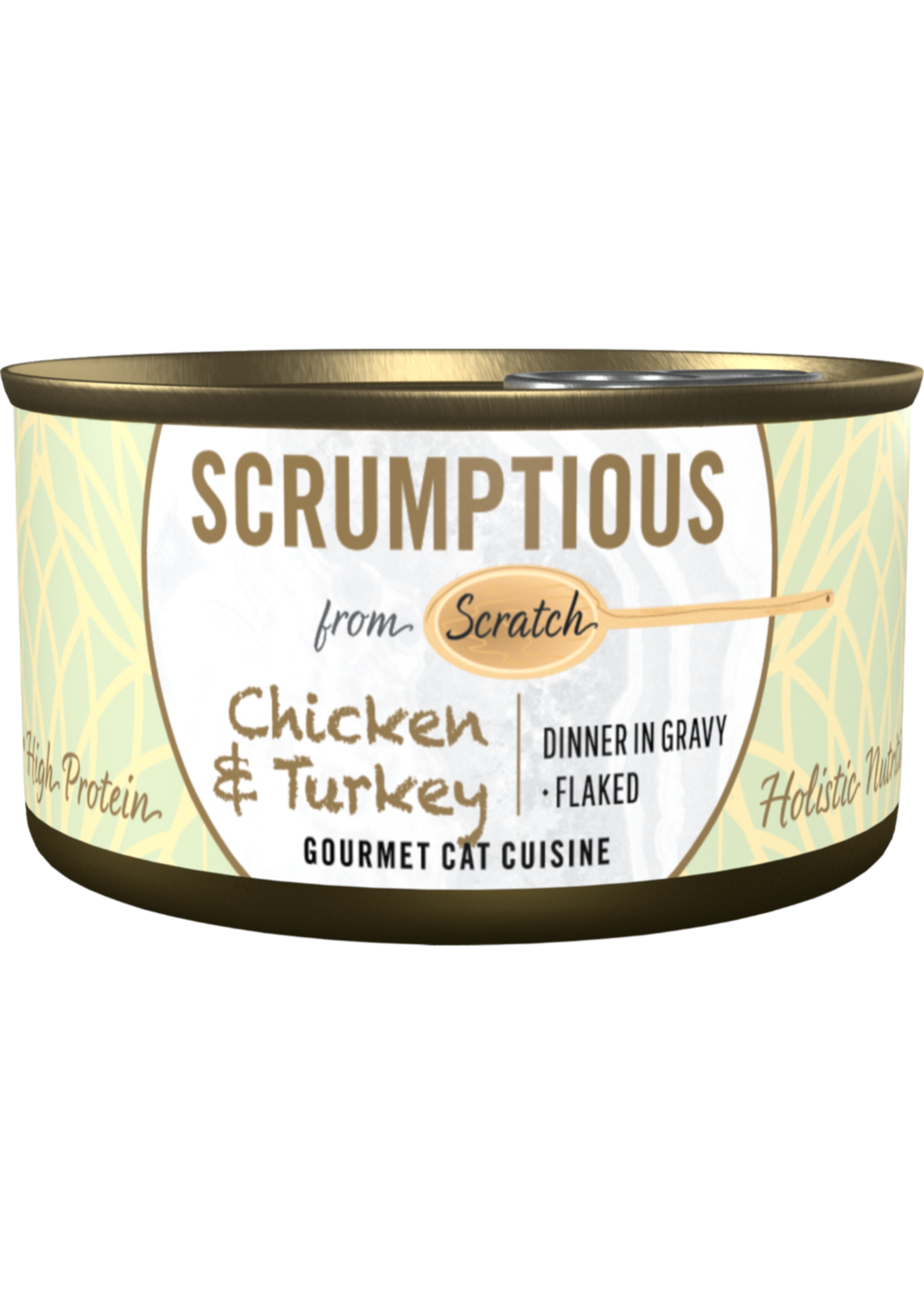 Scrumptious Scrumptious Cat Dinner in Gravy Flaked 2.8oz Chicken & Turkey