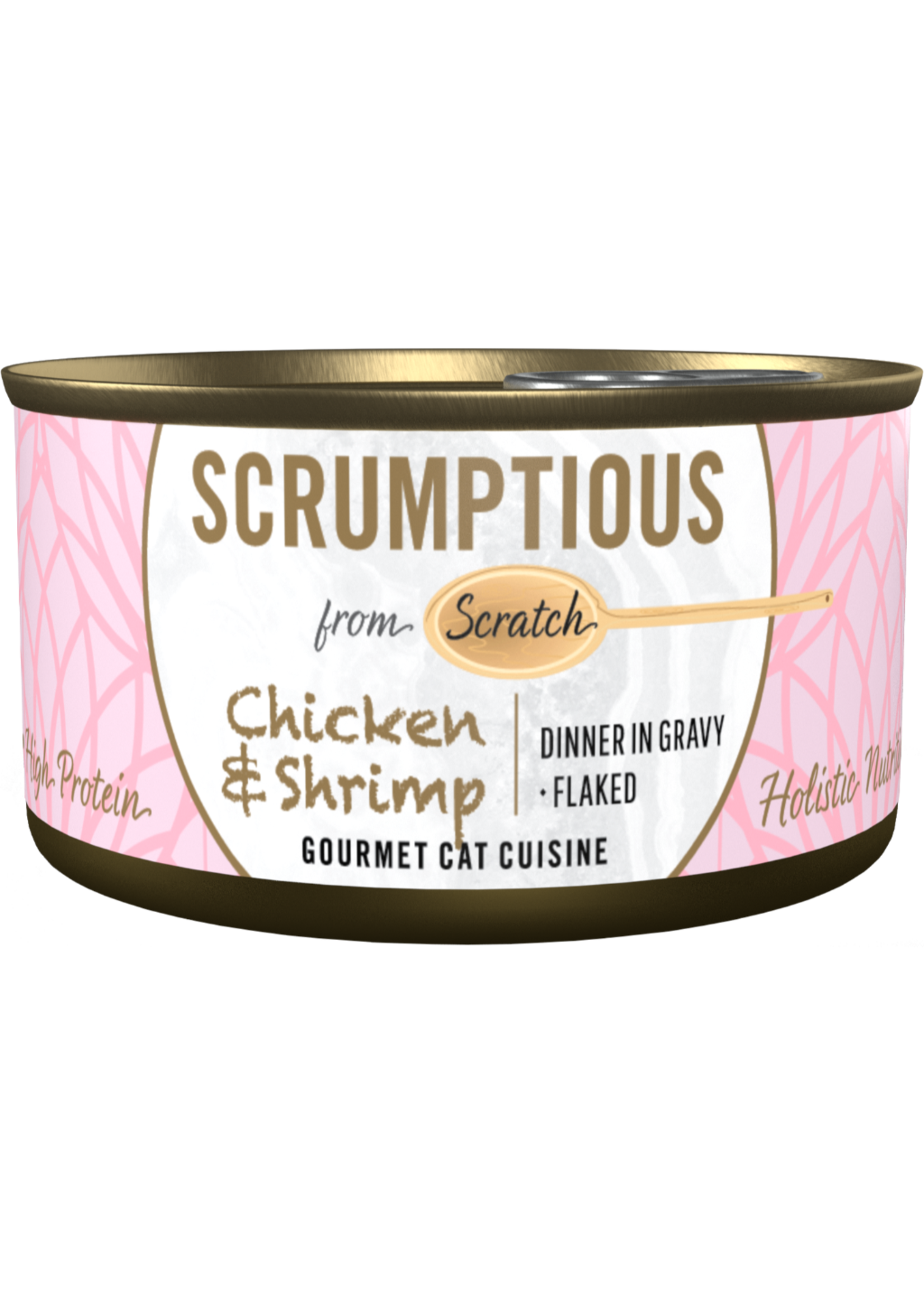 Scrumptious Scrumptious Cat Dinner in Gravy Flaked 2.8oz Chicken & Shrimp