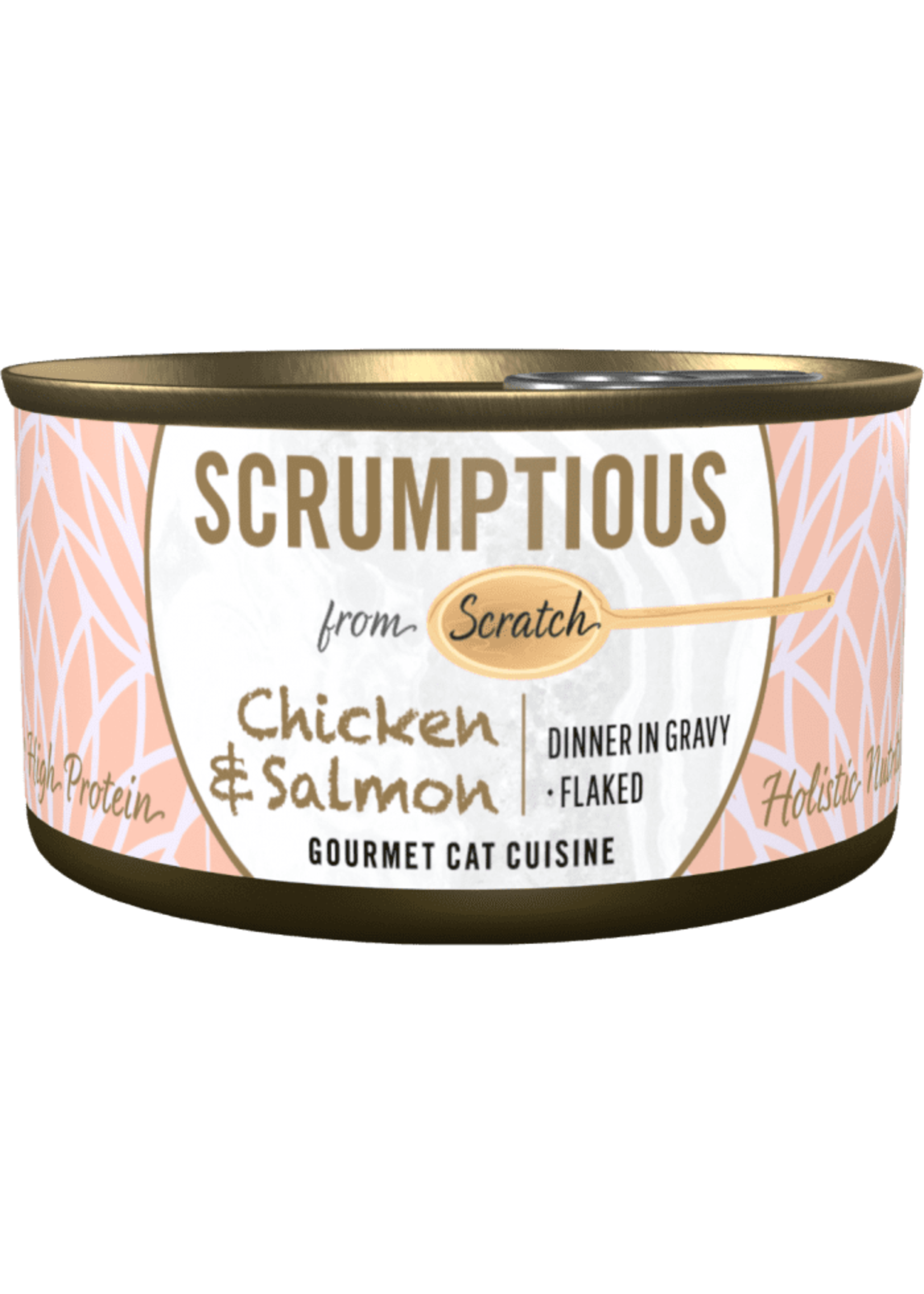 Scrumptious Scrumptious Cat Dinner in Gravy Flaked 2.8oz Chicken & Salmon